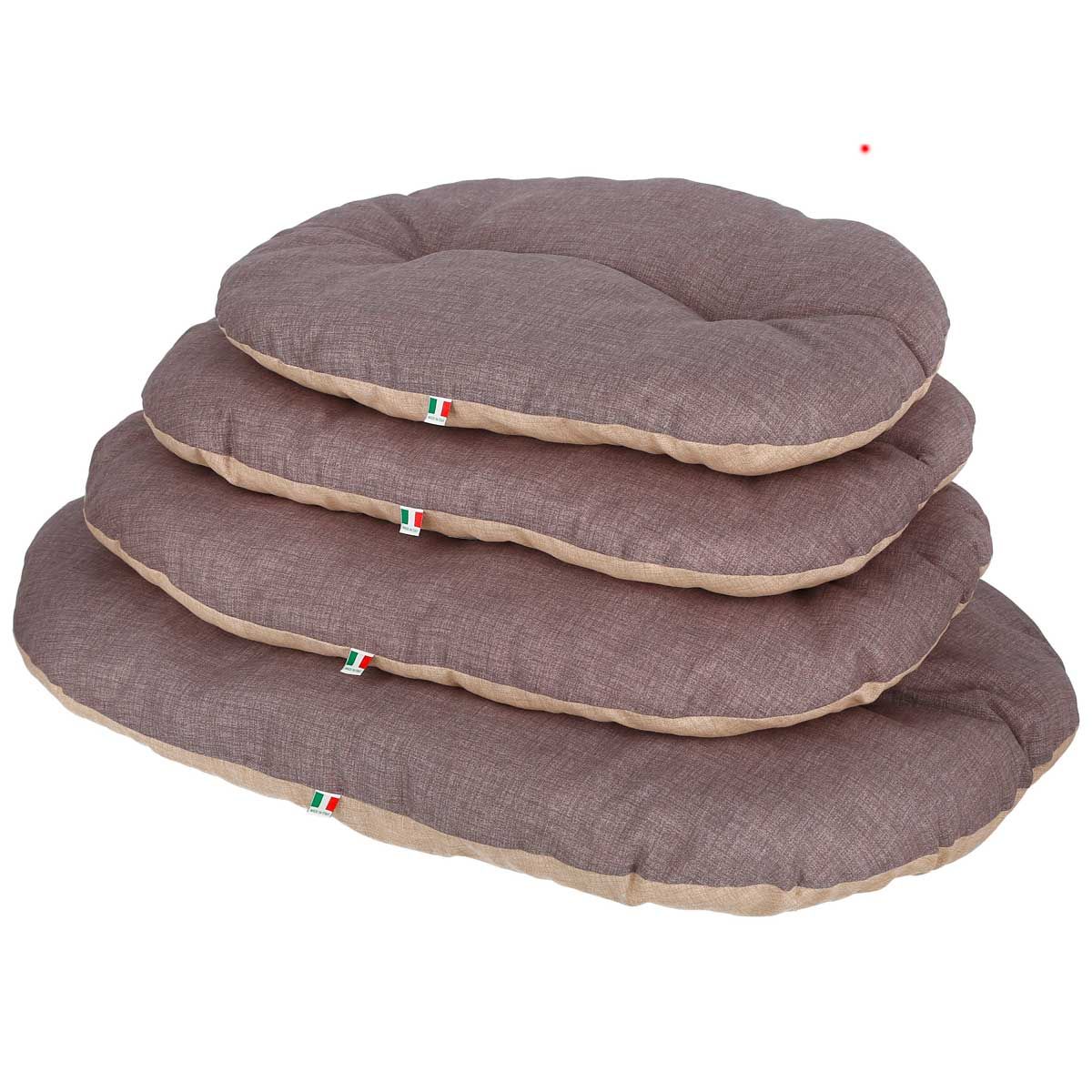 Kerbl Hundekissen Loneta Liegekissen braun/grau, oval, 120x85 cm