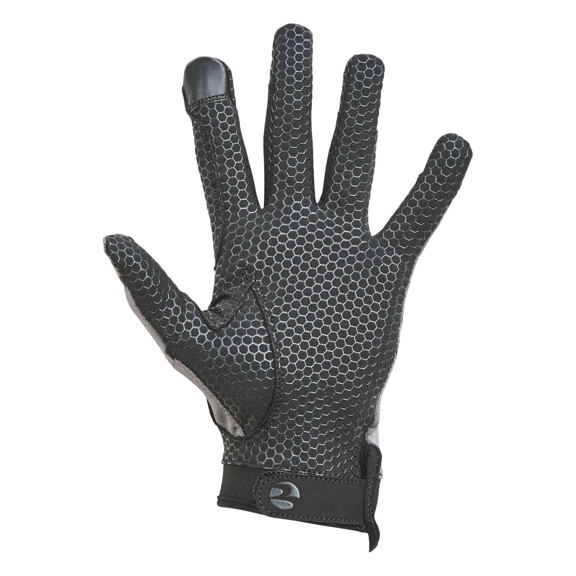 Gants d'équitation BUSSE TIAM, gant filigrane toutes saisons, M gris/noir