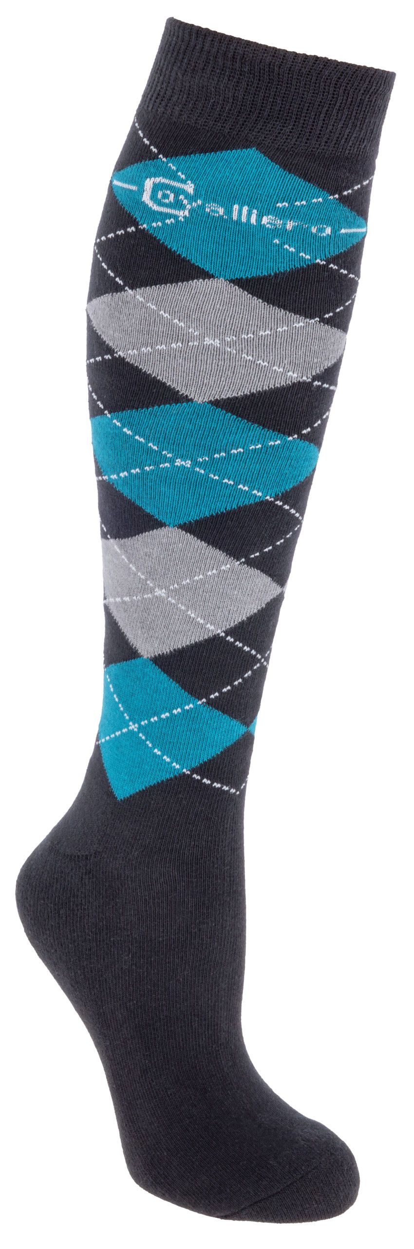 Socken, Wadenlang, Argyle, Muster, Argyle-Muster