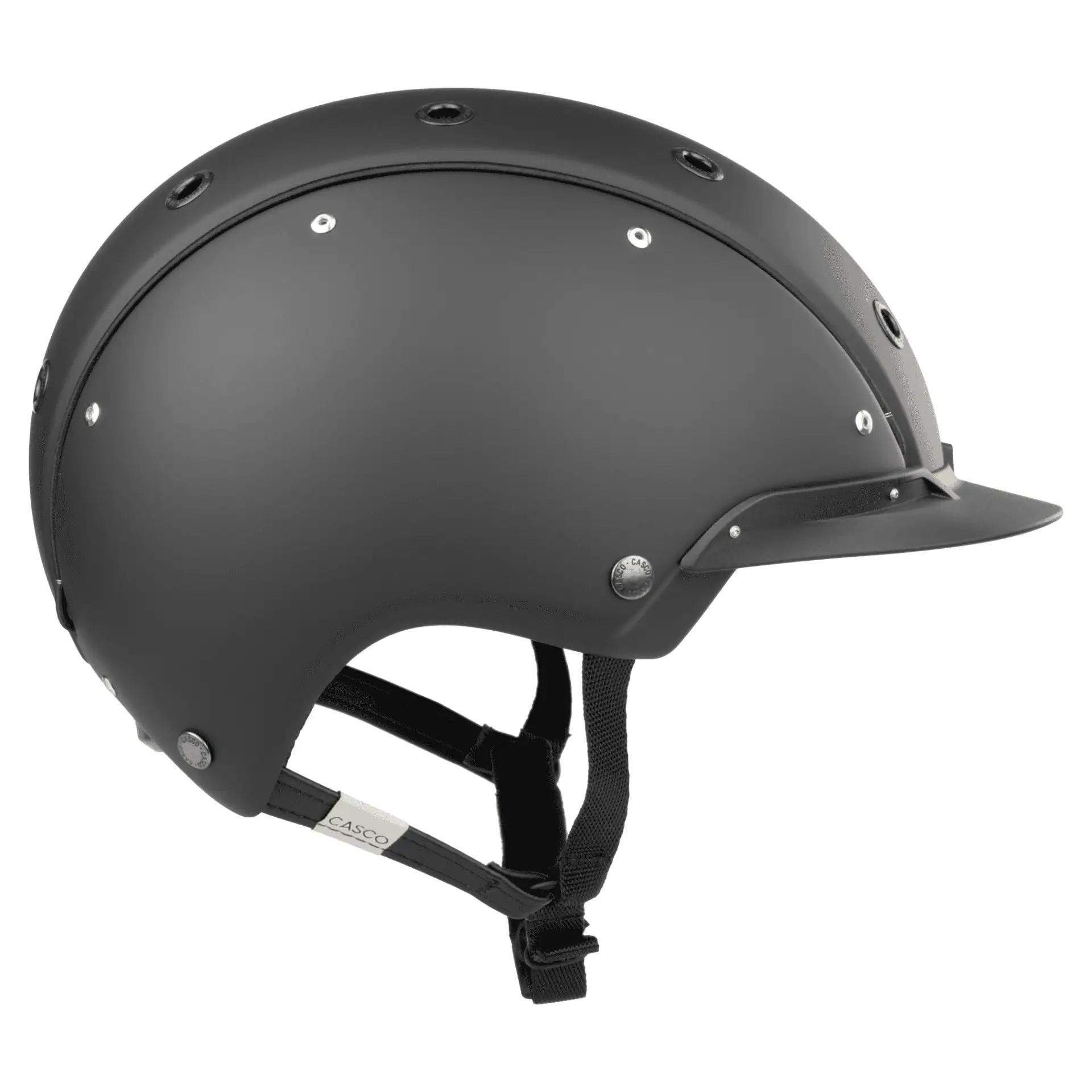 Casco Reithelm Champ Precision, sportlicher Reiterhelm mit Helmbox, prime black, 56-58