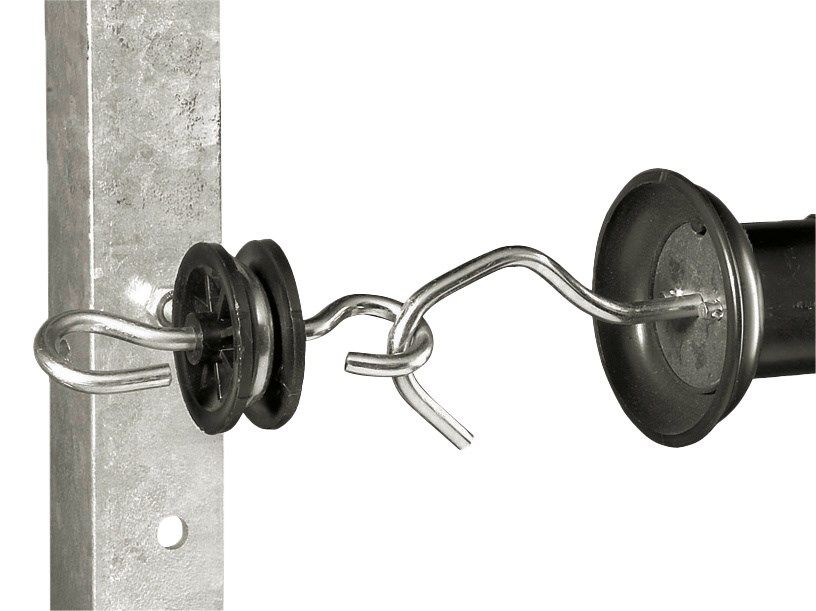 AKO Grindhandtagsisolator med M6 gänga för elstängsel, i användning