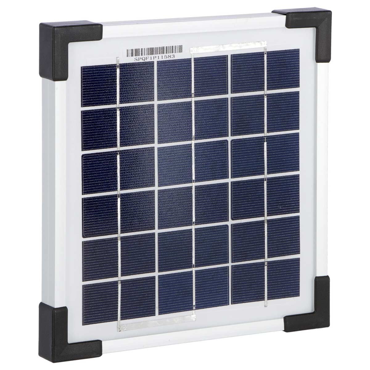 Kerbl Set solare 5W con batteria AGM 15Ah, staffa e alimentatore, vista frontale
