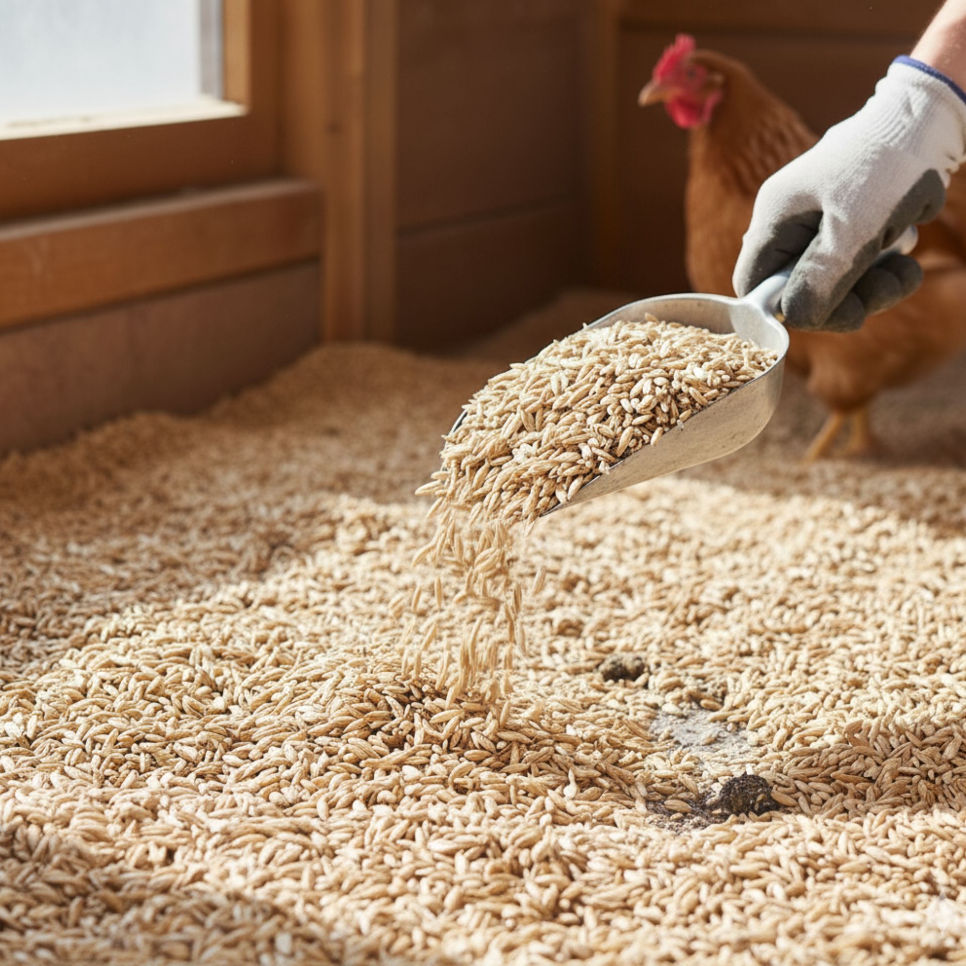 Leimüller grâu nedecojit 5 kg, în utilizare, în mână