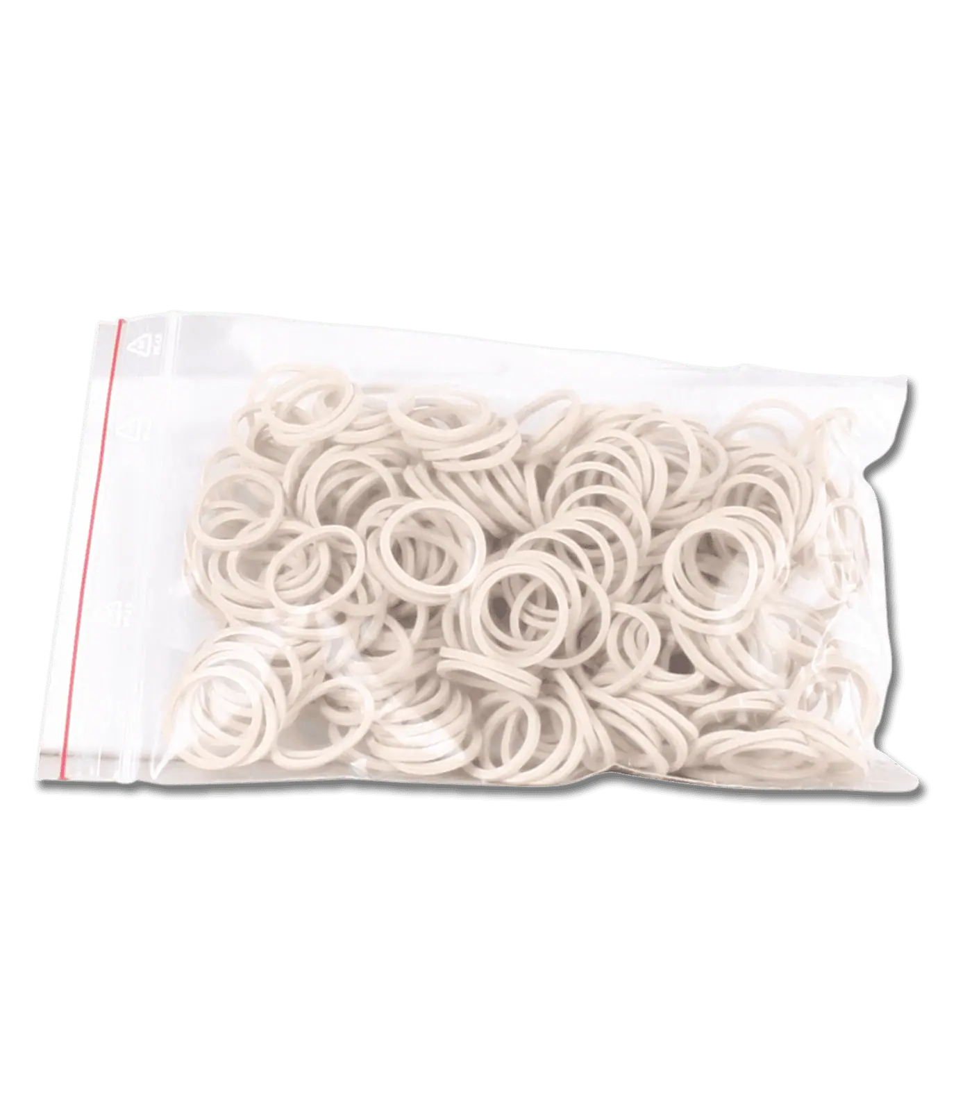 Waldhausen Élastiques à tresser extra-larges, sachet 50 g, silicone, blanc