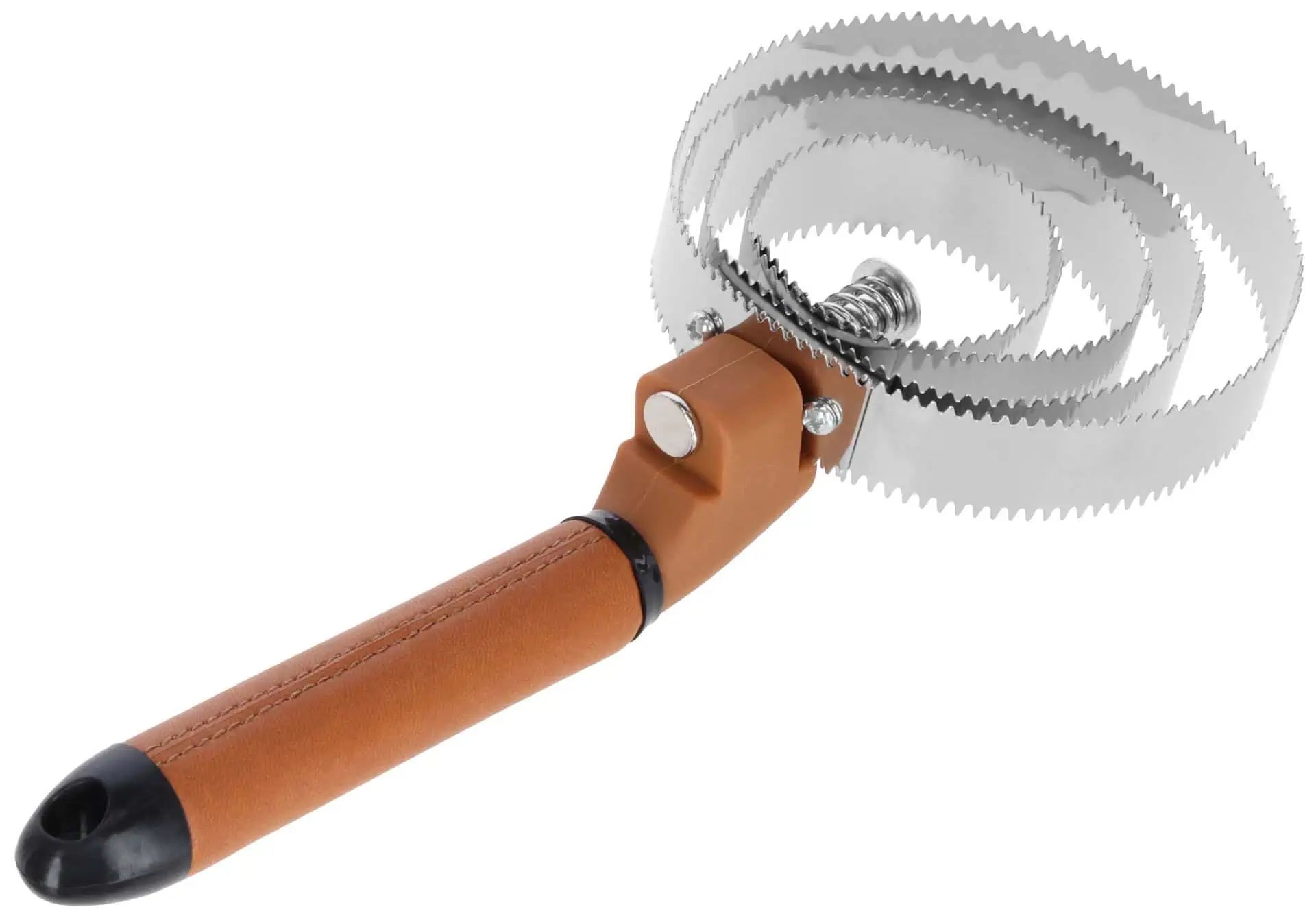 Étrille spirale Covalliero Deluxe, acier flexible, réversible