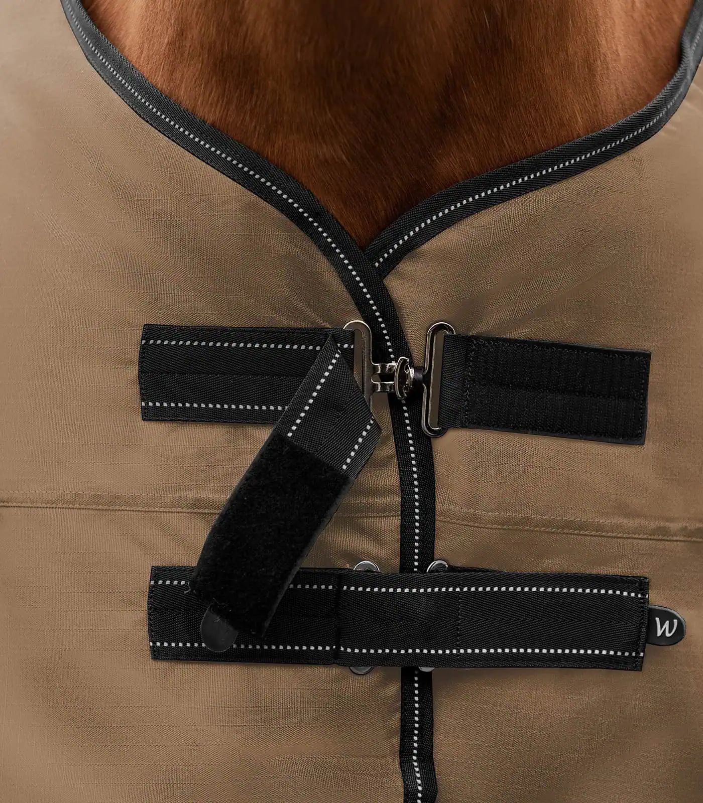 Waldhausen Couverture extérieure ARCTIC, 300 g imperméable, cappuccino/noir 135 cm