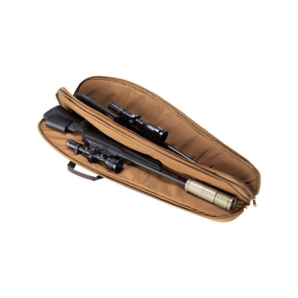 Eurohunt double gun slip 2 in 1 for two long guns, opened with two long guns
