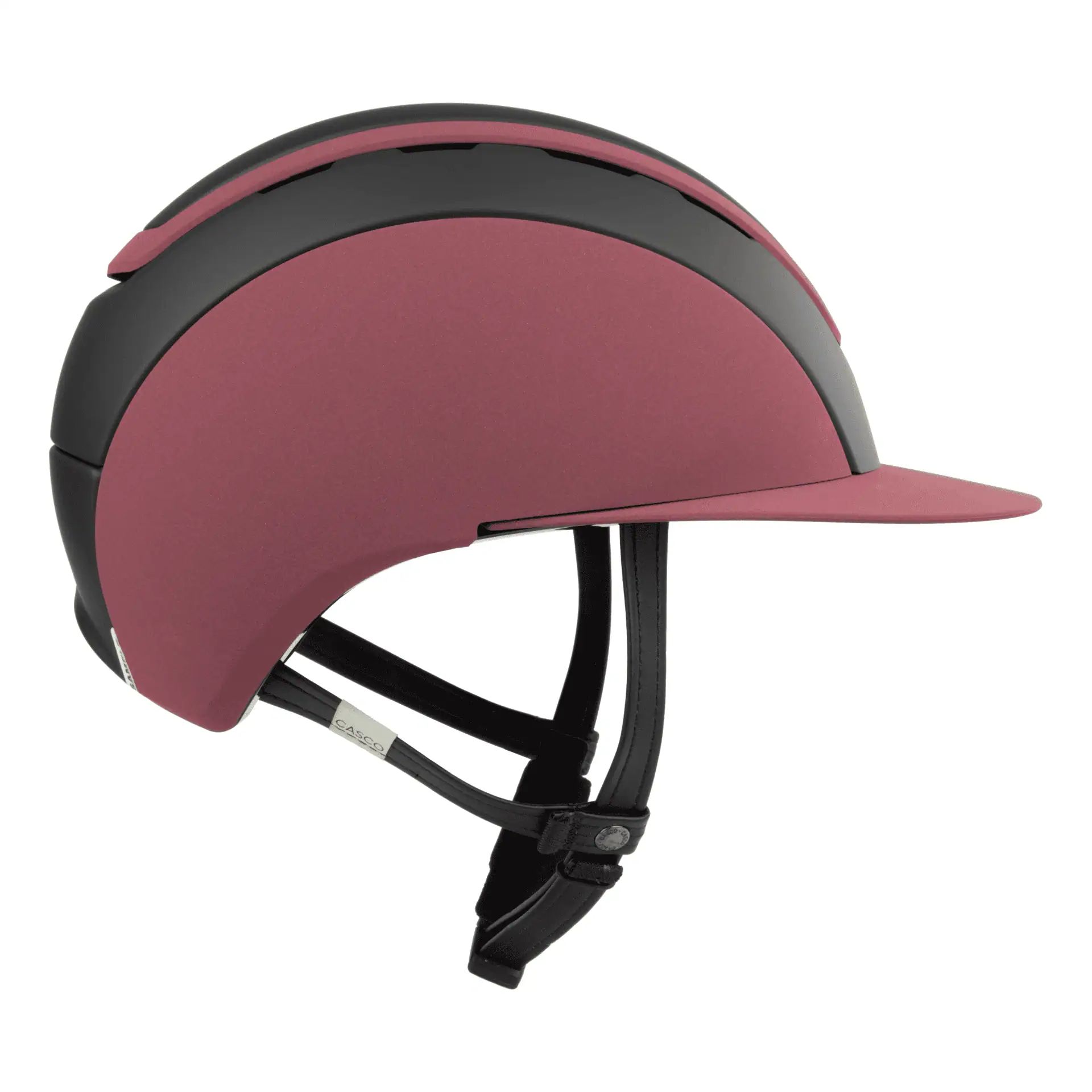 Casco Reithelm Elite Precision, Carbon-Top, sportlich & sicher, Velaris Burgund M