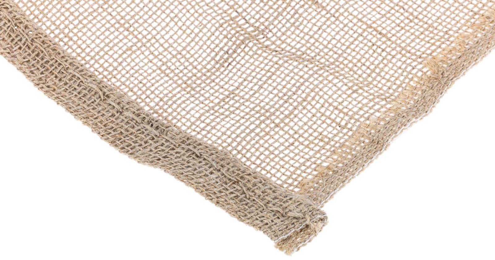 Jute Cloth for Pigs, Enrichment Material, 160x60 cm, 100 pcs, detail view, seam