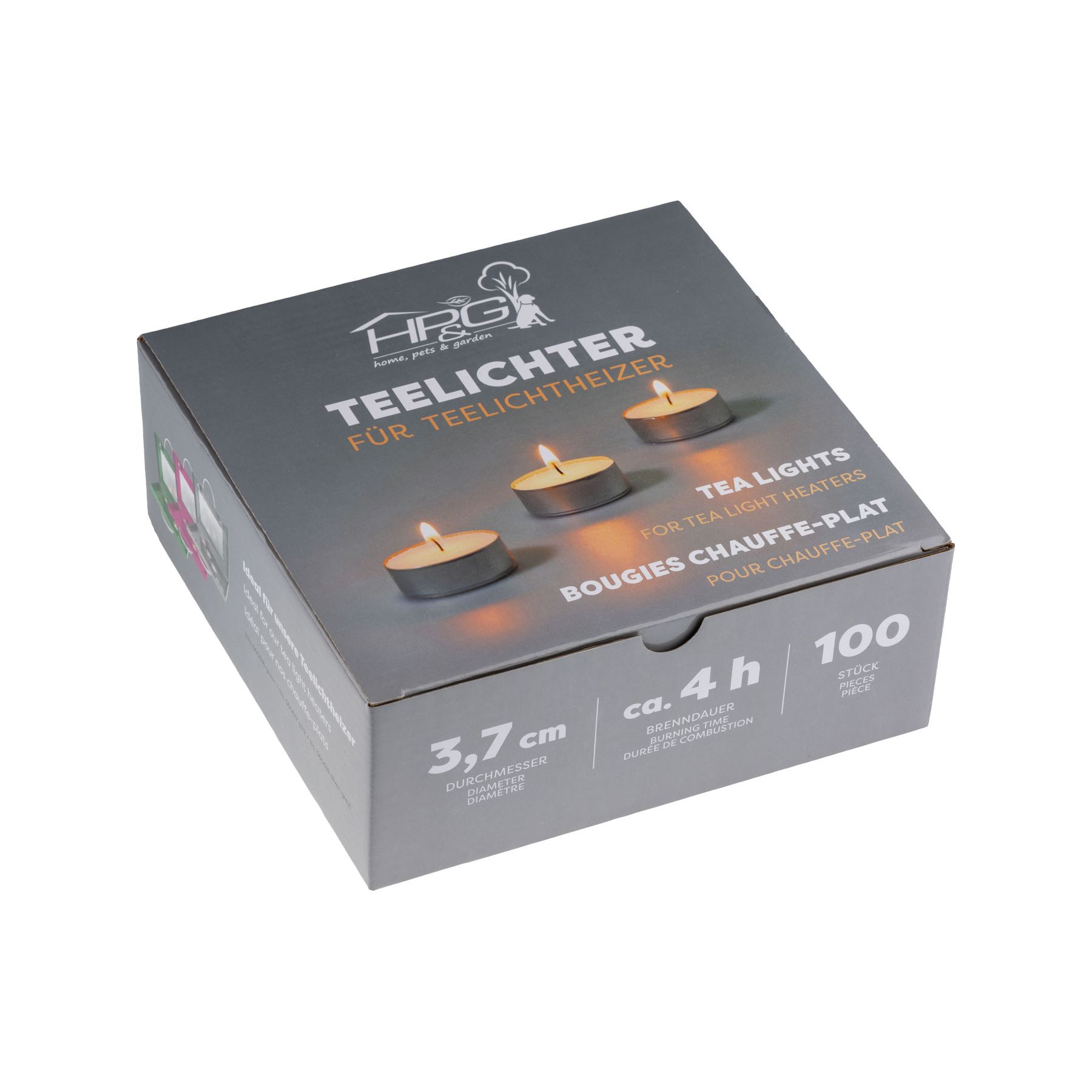 Tea Lights 100 Pack, packaging