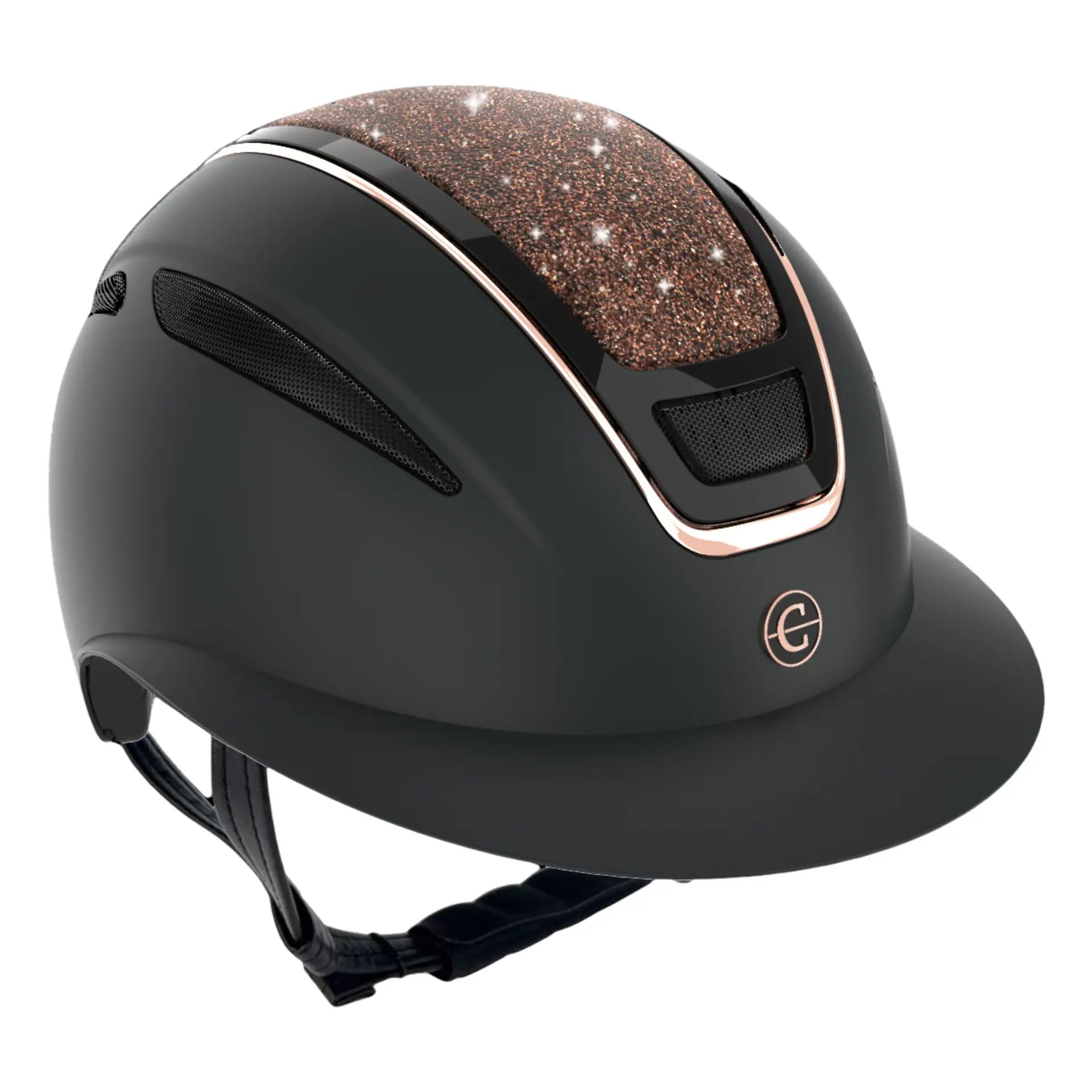 Covalliero Riding Helmet Elite Polo with Polo Visor, side view