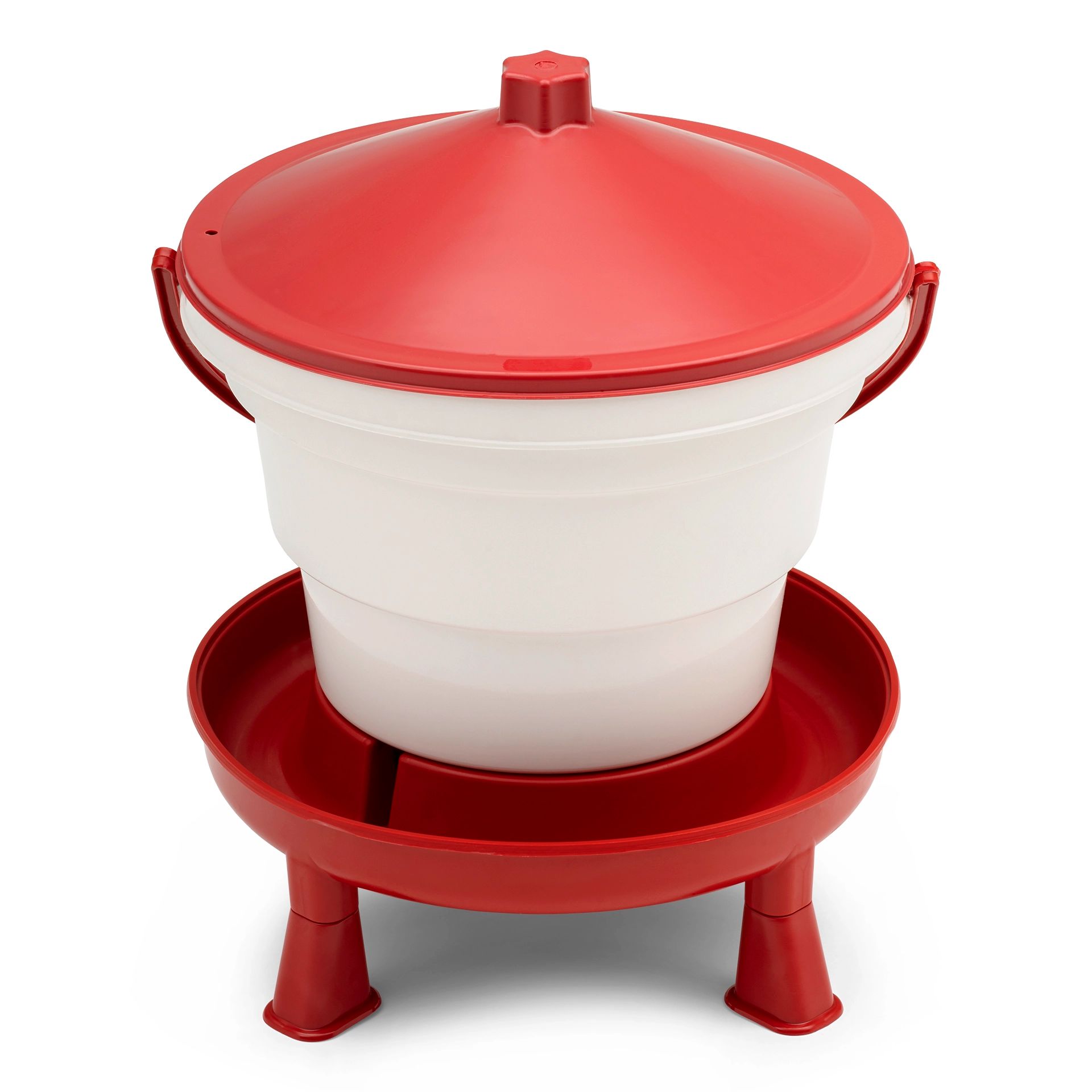 Agrarzone Bucket Drinker with legs, red