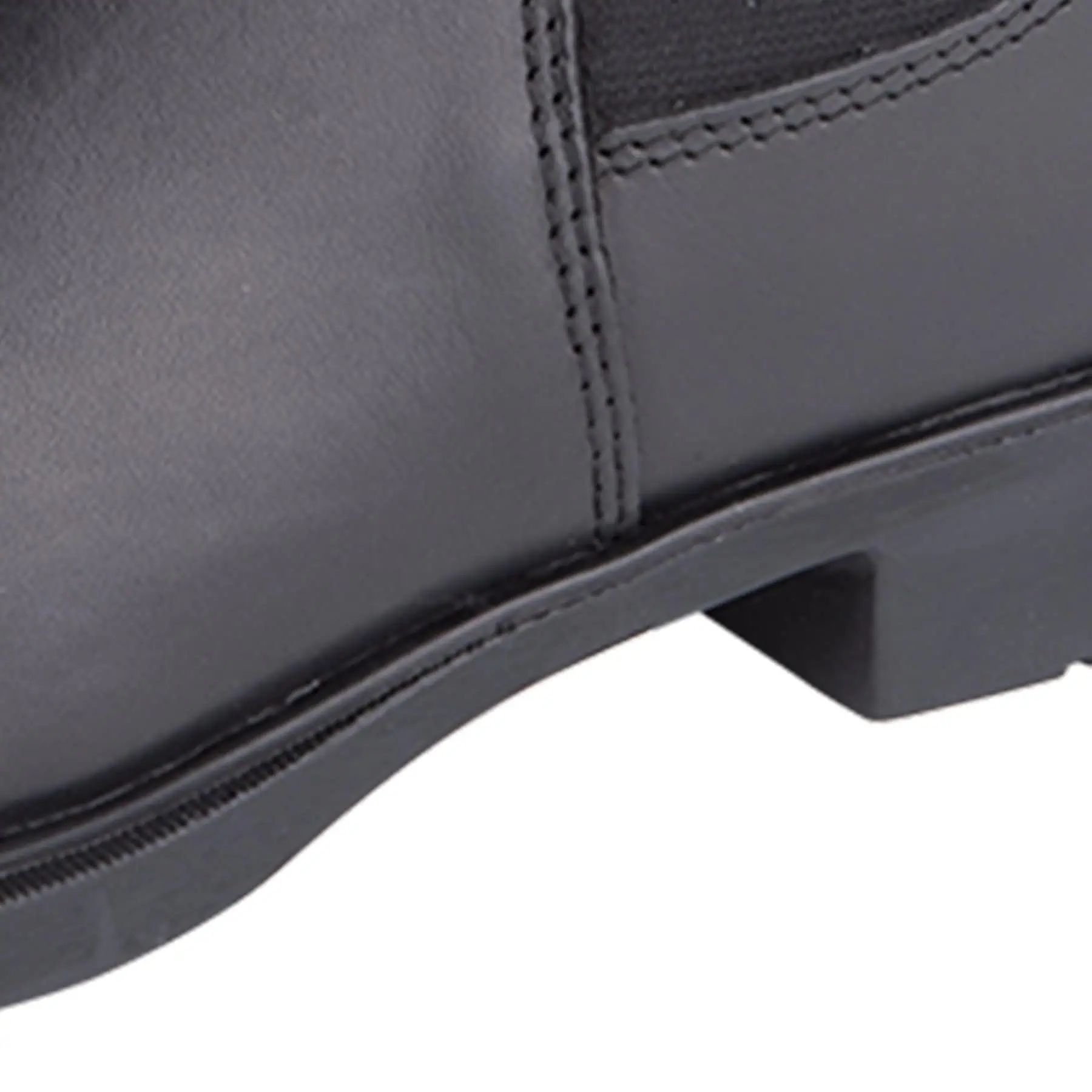 Bottines jodhpur ELT Star, cuir lisse noir, semelle antidérapante, 34
