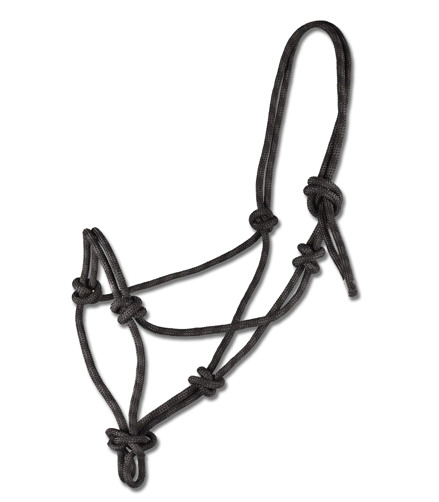 Knotted Halter black/brown Pony
