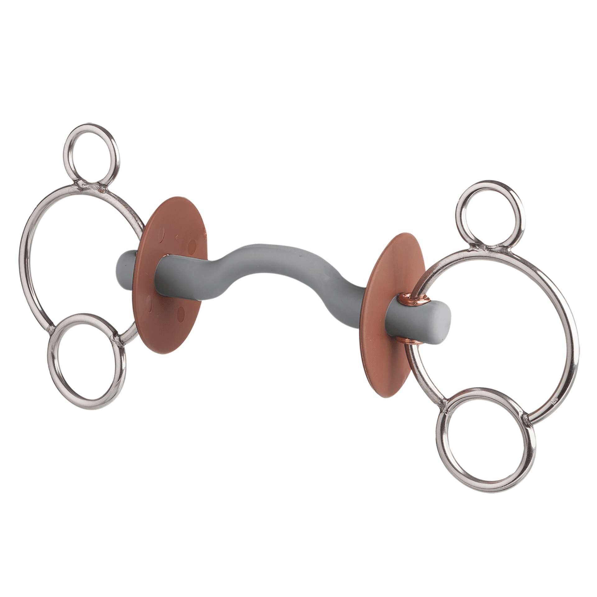 beris 3-Ring Gebiss, Zungenbogenstange soft, 120mm
