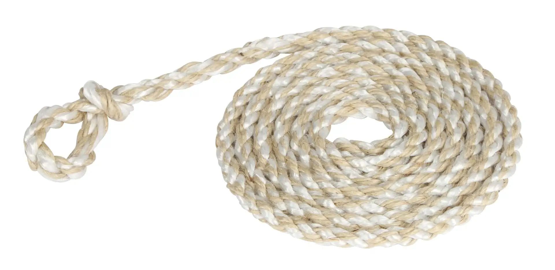 Corde à bétail petite boucle 3,2 m Jute-PP (5 pièces)