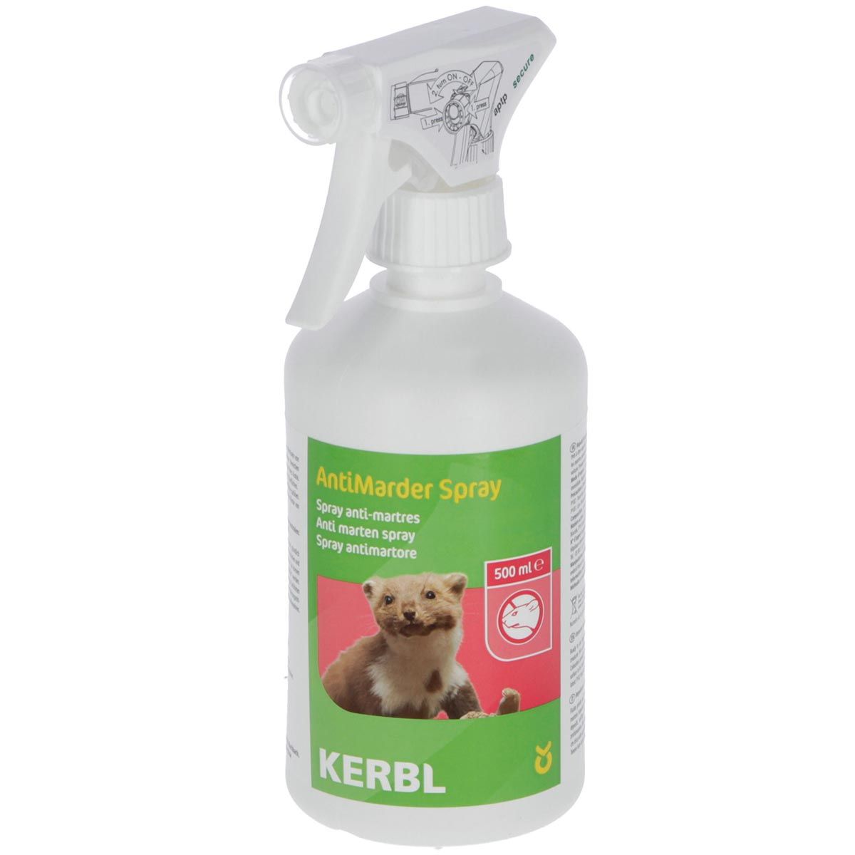 Kerbl Antimarder-Spray gegen Haus- und Baummarder, 500 ml