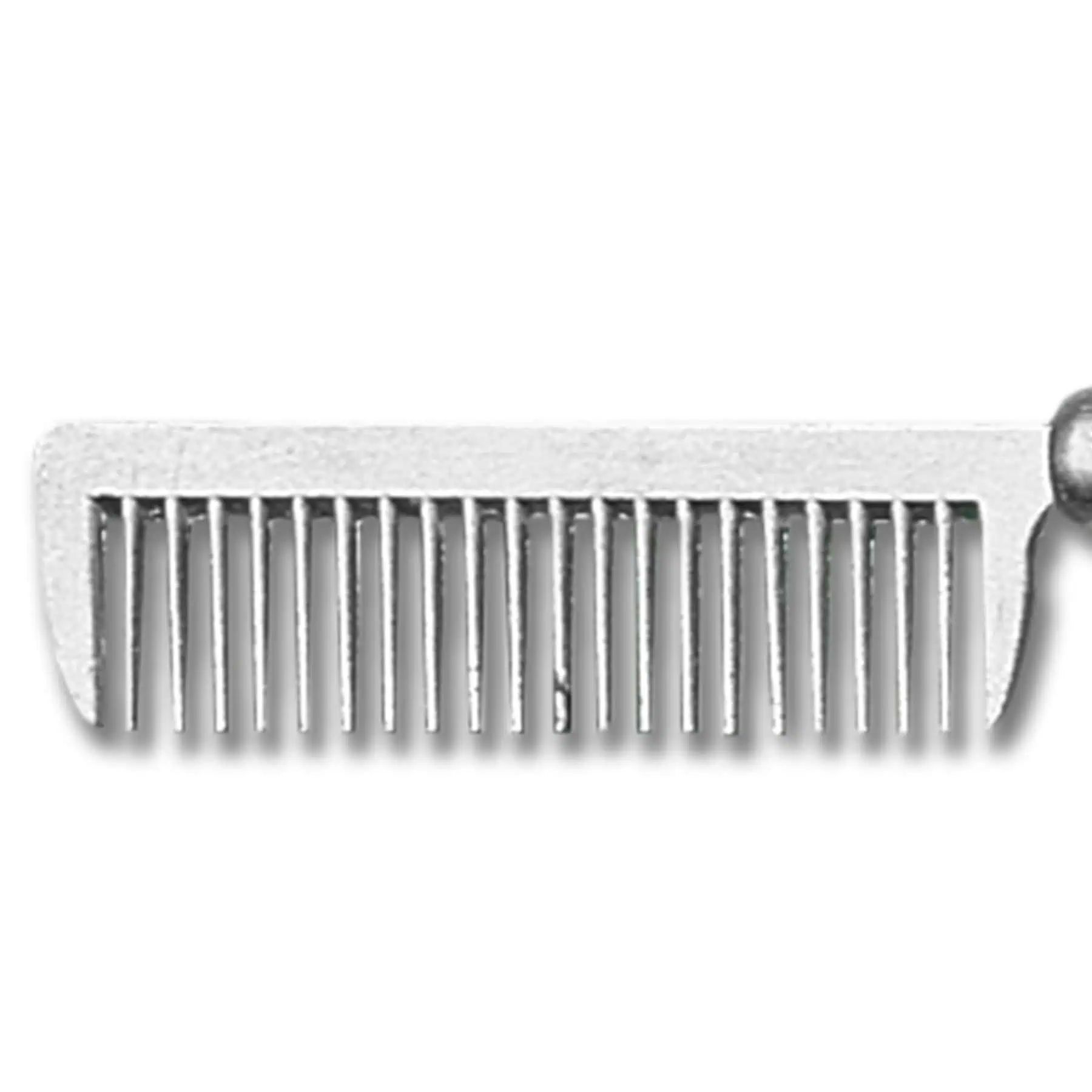 Waldhausen Mähnen-Reißkamm mit Holzgriff und Metallzähnen, 18,5 cm, Vorderansicht