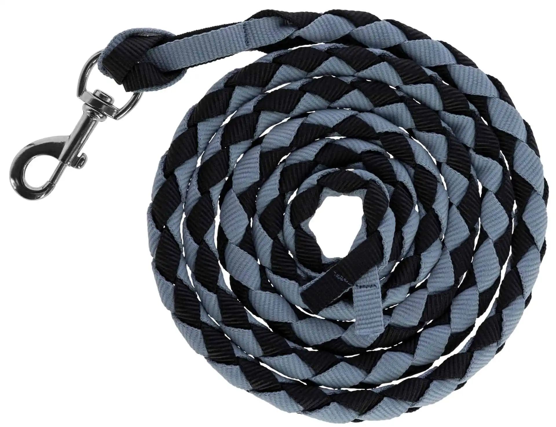 Corde de licol Covalliero American Lead Rope, noir/gris, 2,5 m