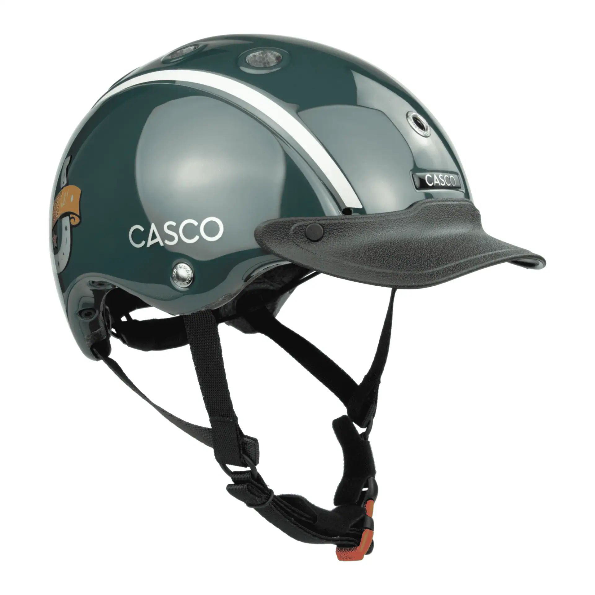 Casco Reithelm Nori Iconic Lucky Kid grün S