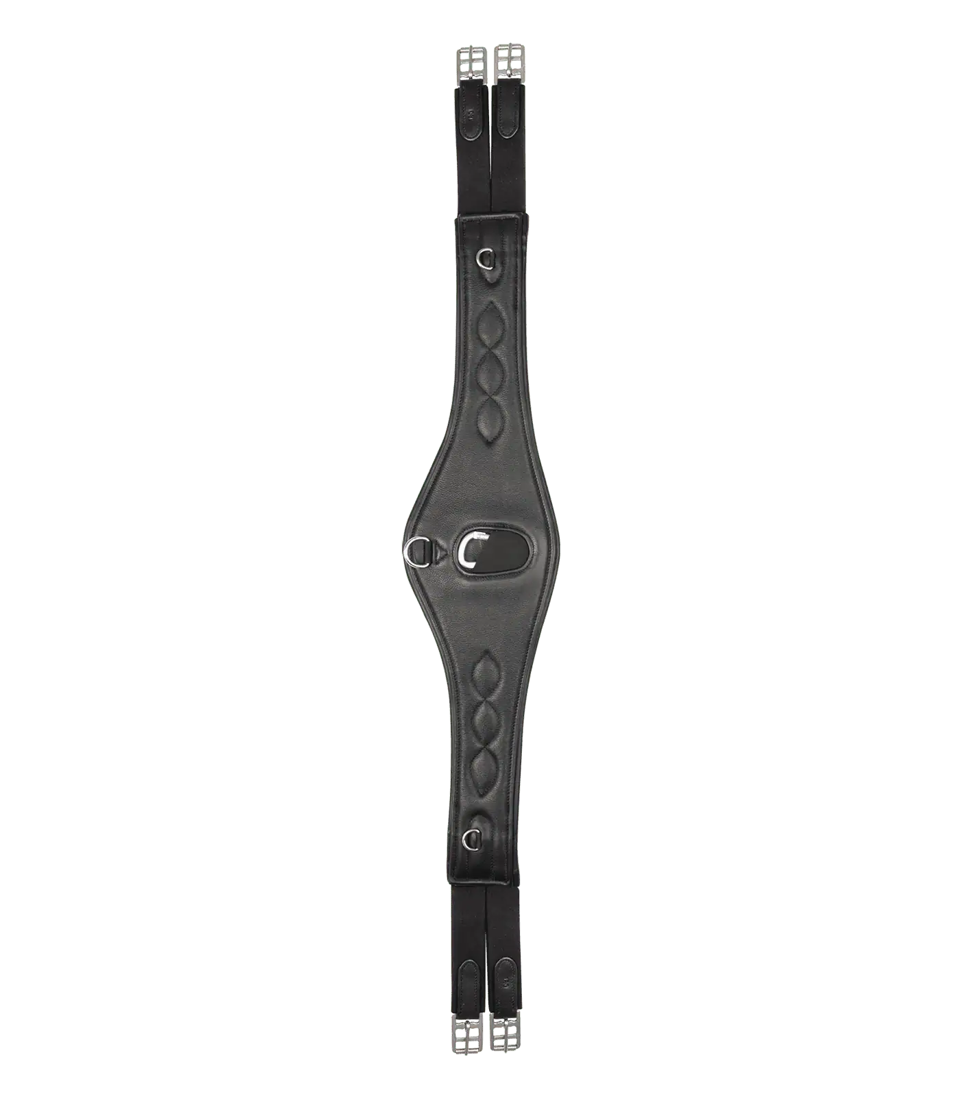 Waldhausen Comfort Bőr Nyeregheveder, Puha Bőr 3 D-gyűrűvel, Fekete, 115 cm