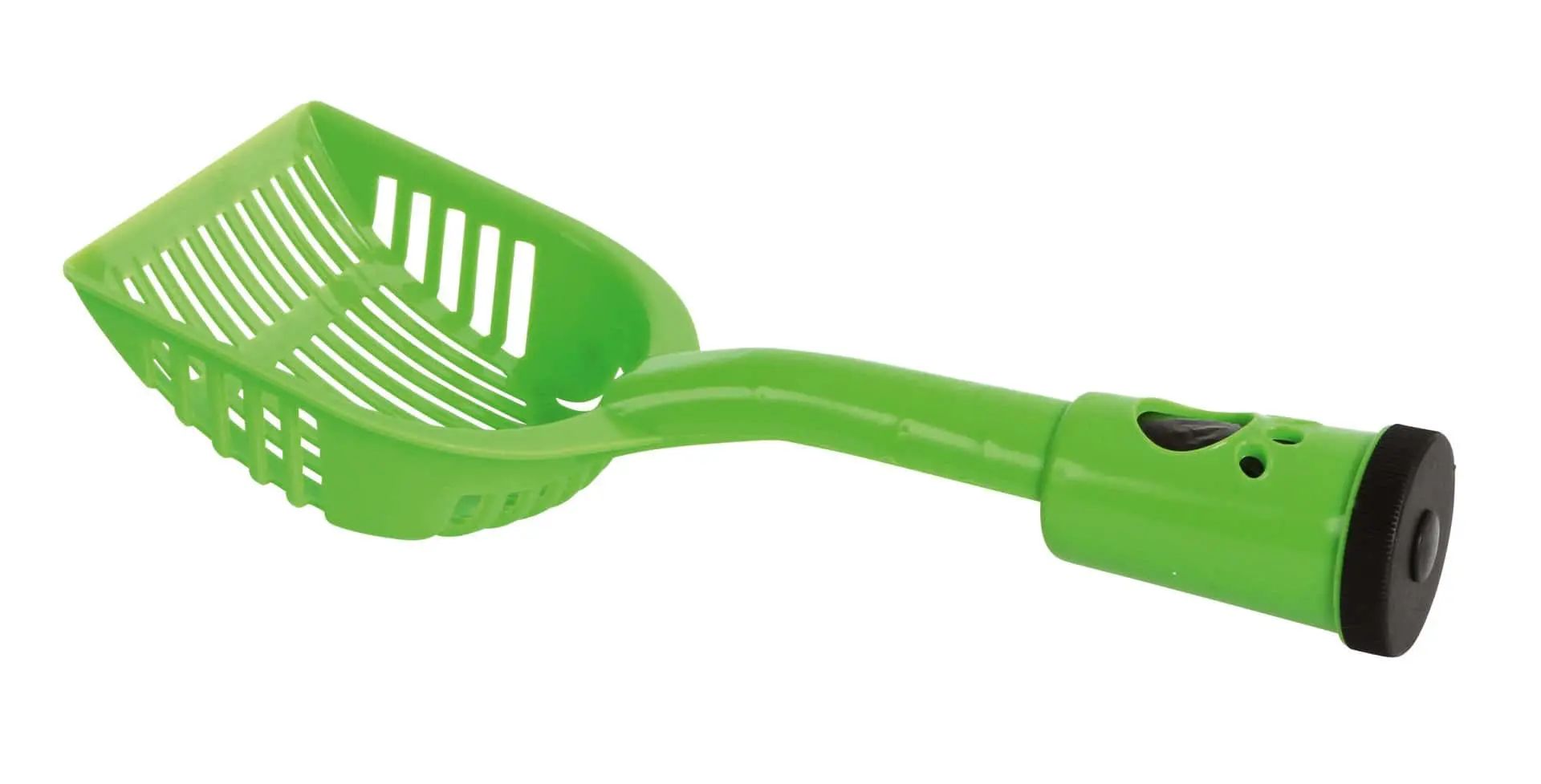 Poop Scoop with Bag Dispenser green, 28 x 12 cm