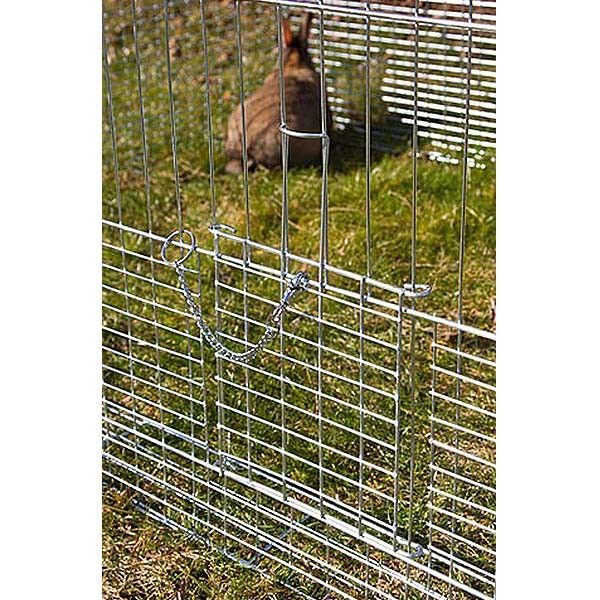 Kerbl Enclos pour jeunes animaux avec barrière anti-fugue, 144x112x60 cm, détail, fermeture