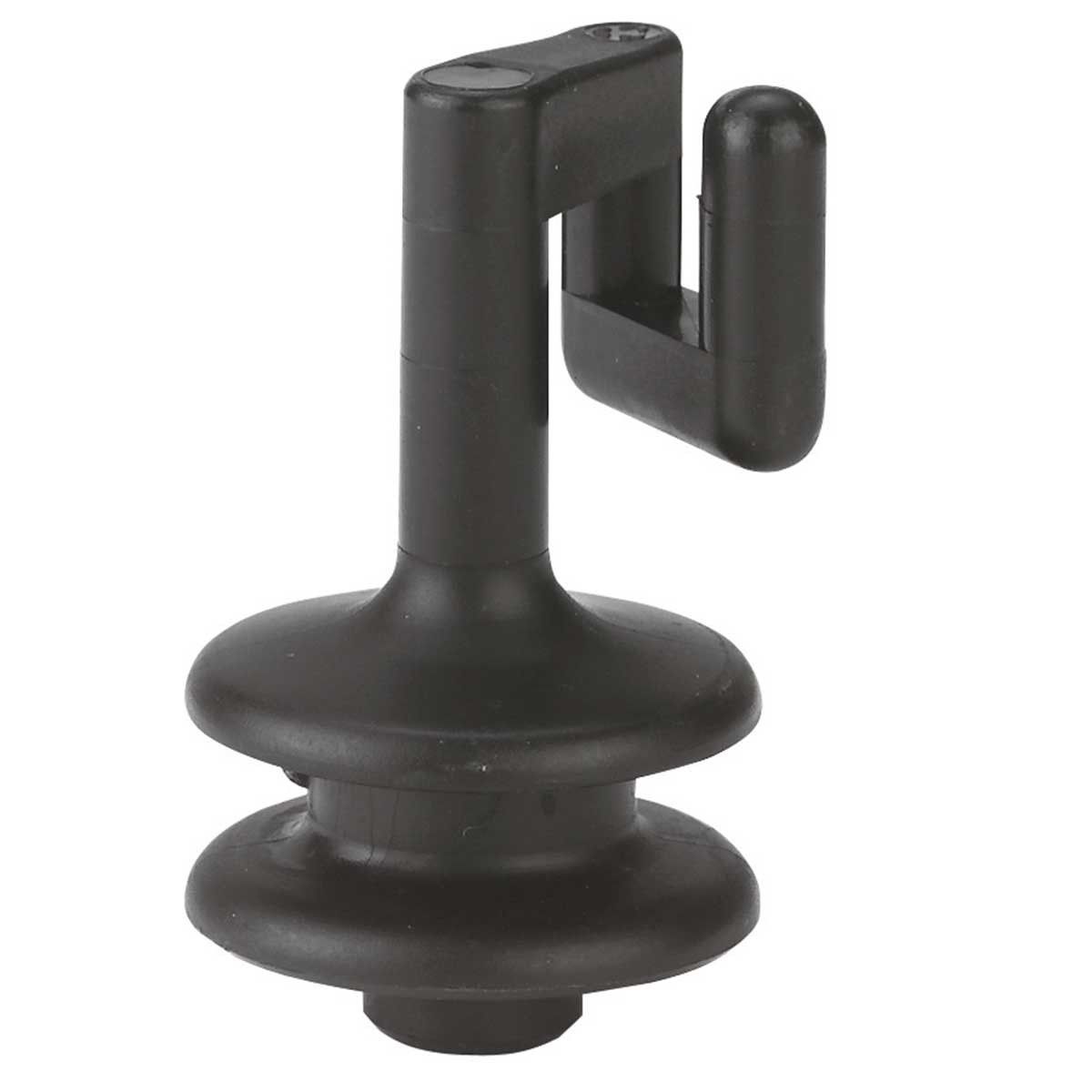 Agrarzone 25 Isolatori A Fessura Per Recinzioni – Supporto 5,3 Mm, Policarbonato Nero - 5