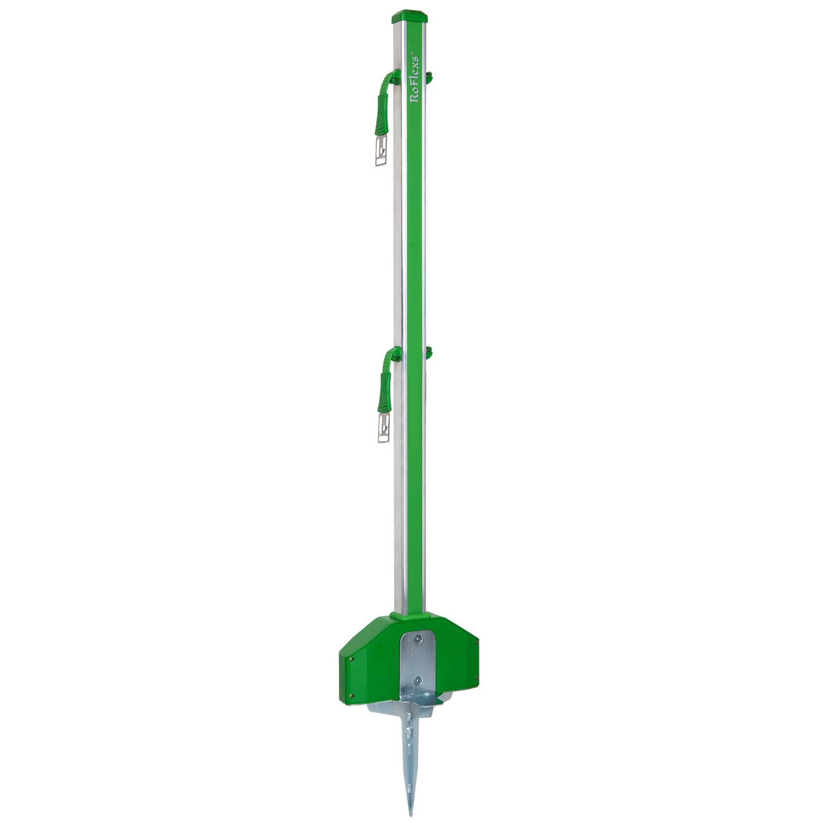 Agrarzone Kunststoffpfahl Weidezaun 105 C [20er Pack] Stabiler Weidezaunpfahl 8 Ösen Weiß