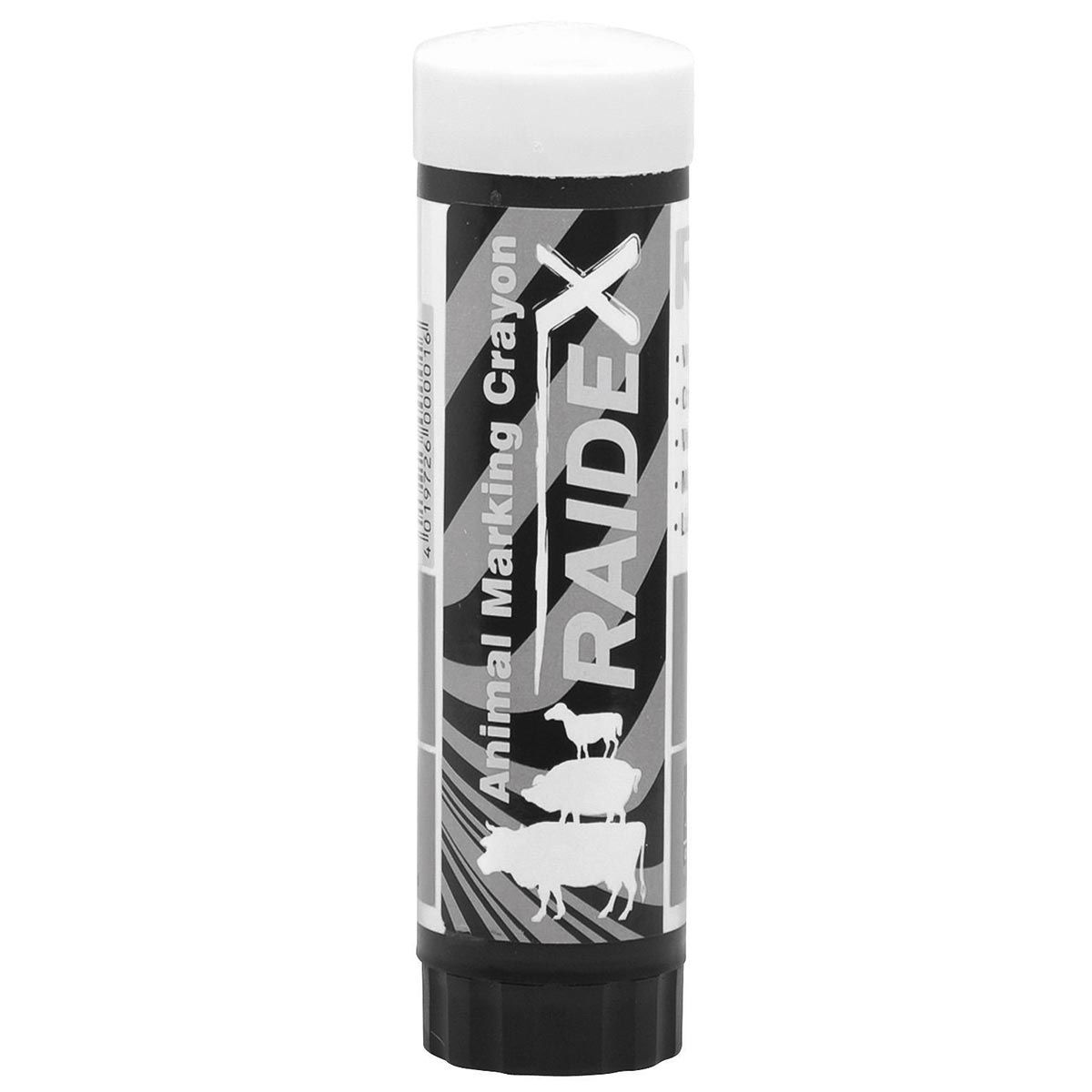 Crayon marqueur pour bovins RAIDEX RAIDL blanc, manchon à glissière rotative
