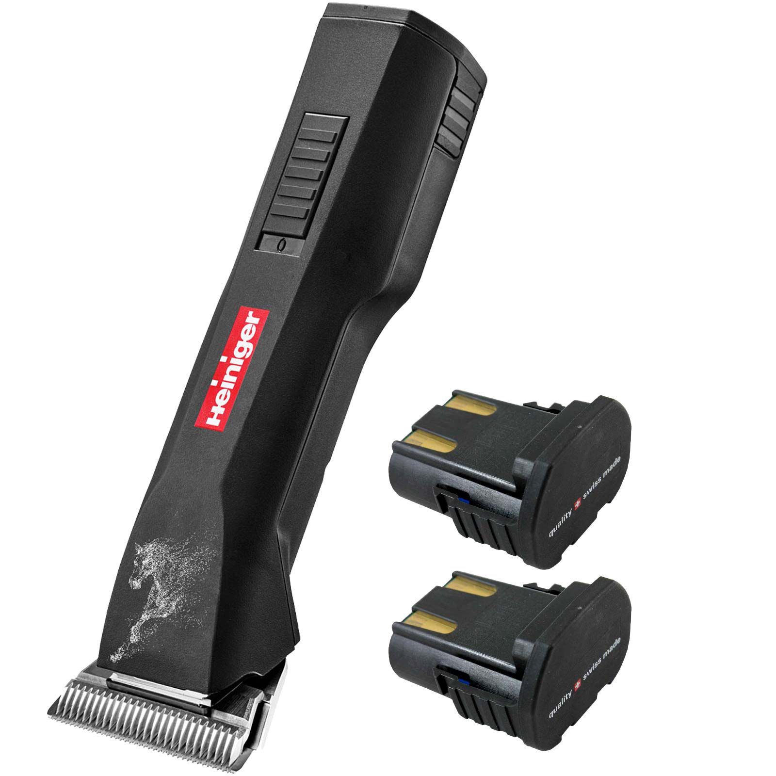 Tosatrice a batteria Heiniger SAPHIR HORSE - con seconda batteria inclusa