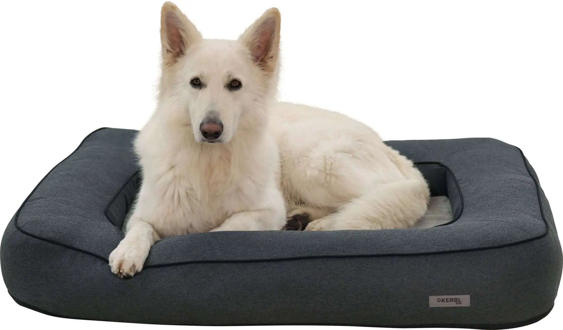 Panier pour chien Kerbl Pet Platin Ortho, corbeille orthopédique, en utilisation