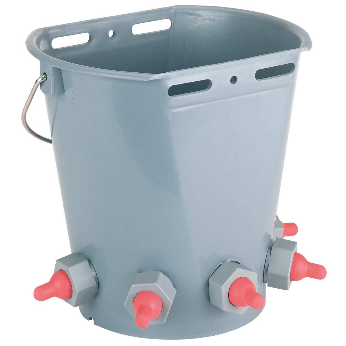 Seau à agneau avec 5 ventouses courtes 8 litres