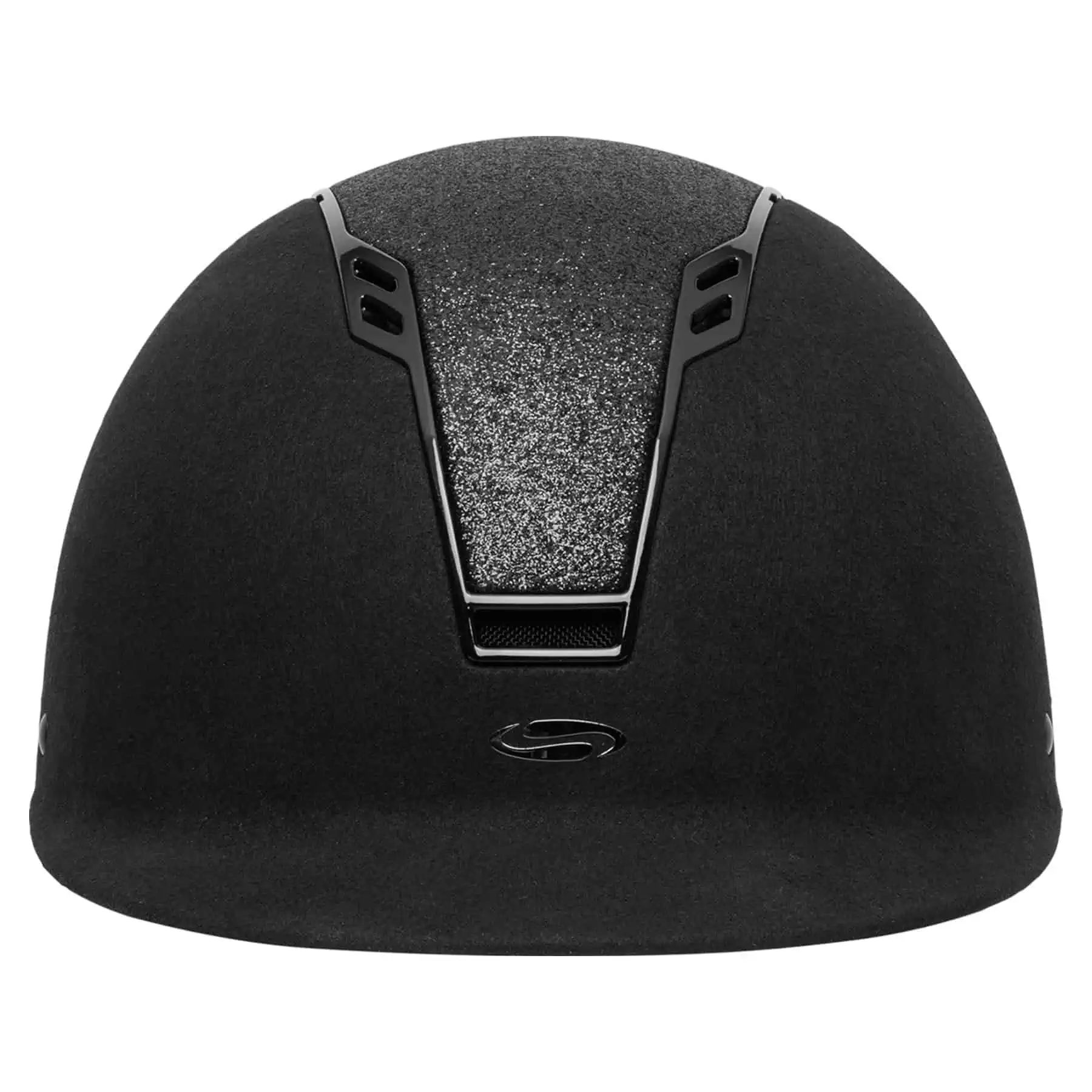 SWING Casque d'équitation H22 avec système de réglage, noir mat/velours, 55-57