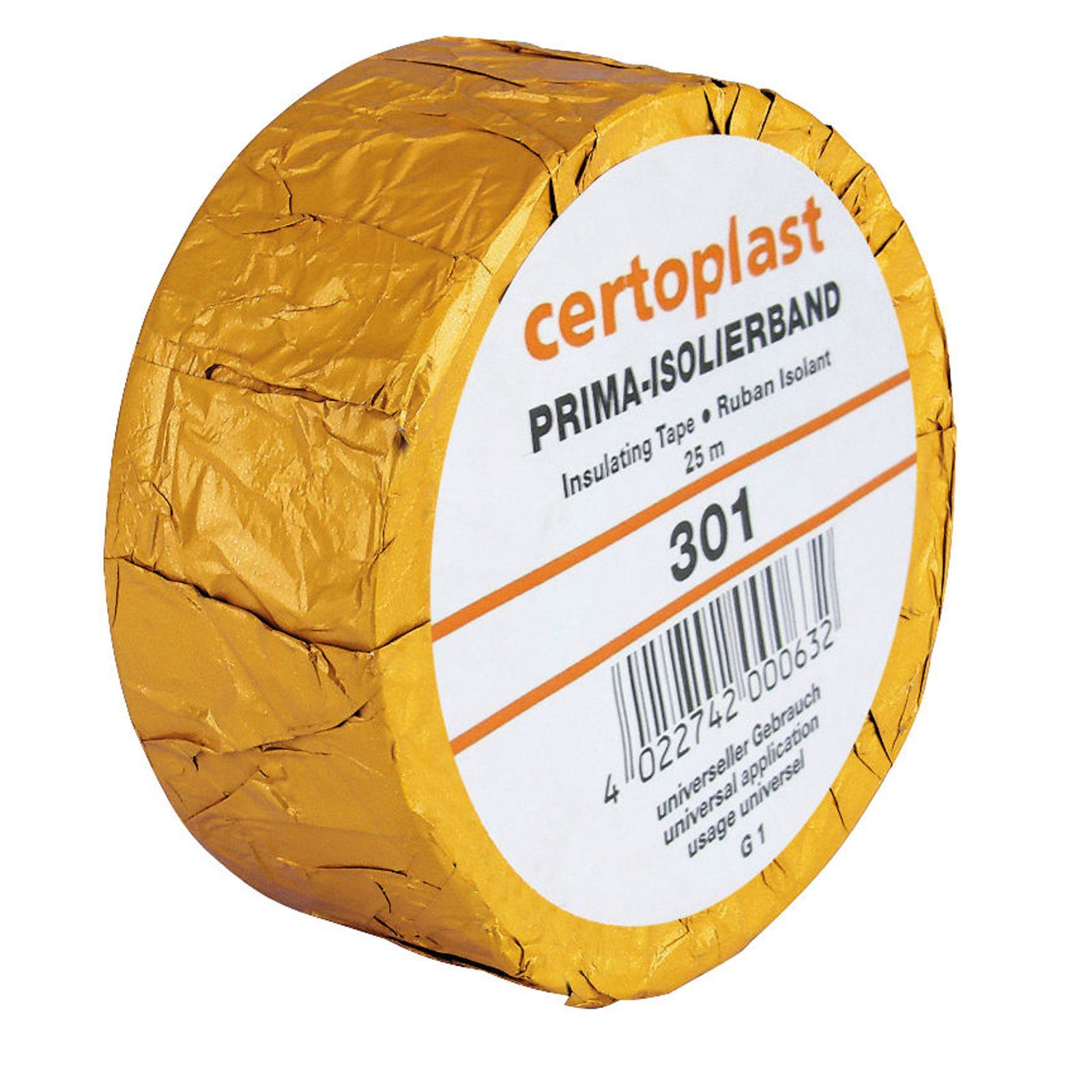 certoplast körömpólya fekete, Vorwerk típus, 25 m x 45 mm
