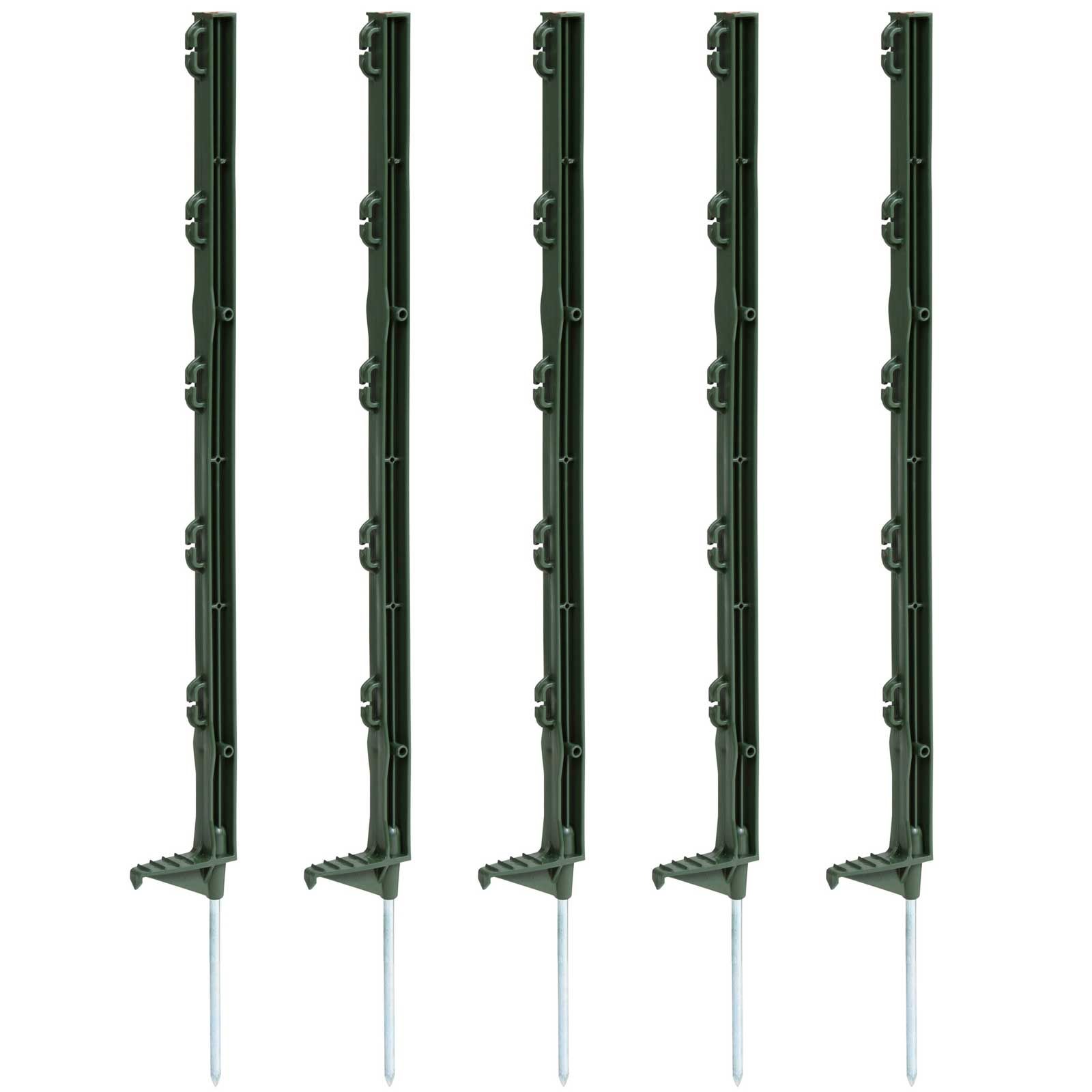 20x Agrarzone Paletto per recinti in plastica ECO 70 cm, verde, set