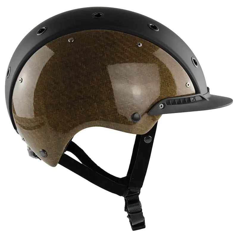 Casco Champ-3 Casco da Equitazione Fibra di Lino, chic con box, vista laterale