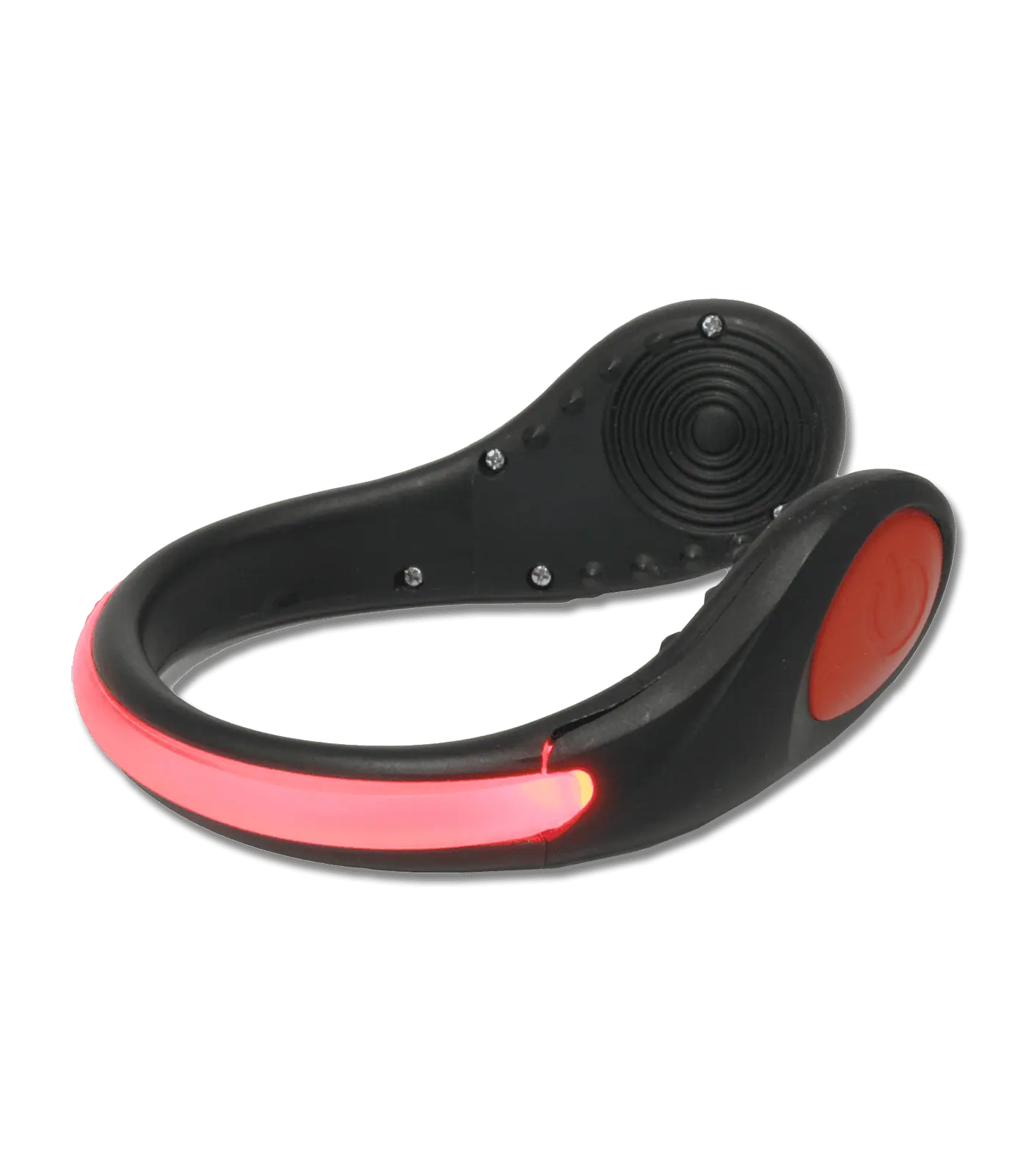 Waldhausen LED Reflektor Schuh-Clip, schwarz/rot