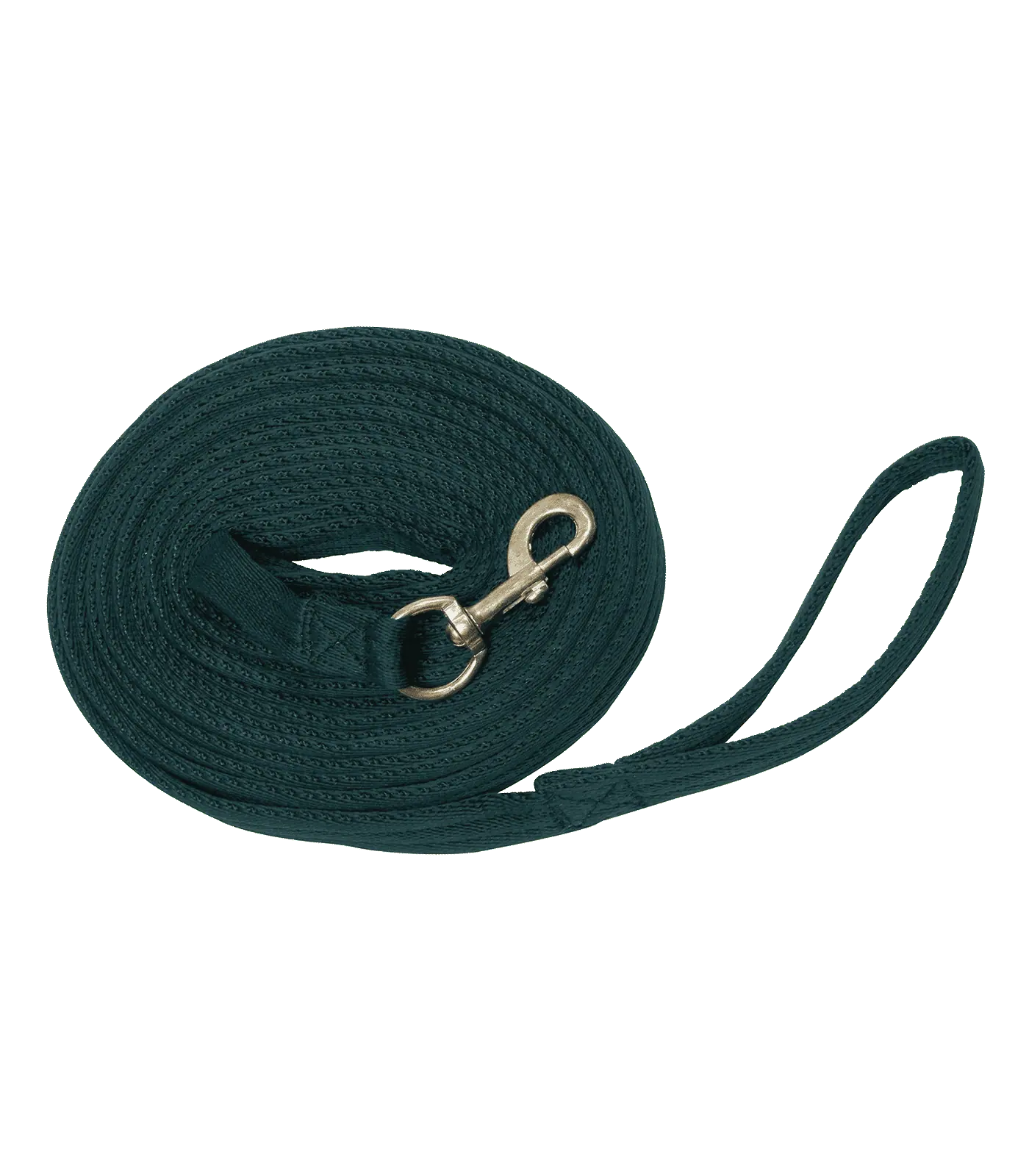 Longe Waldhausen GRIFFY, souple avec mousqueton pivotant, vert sapin