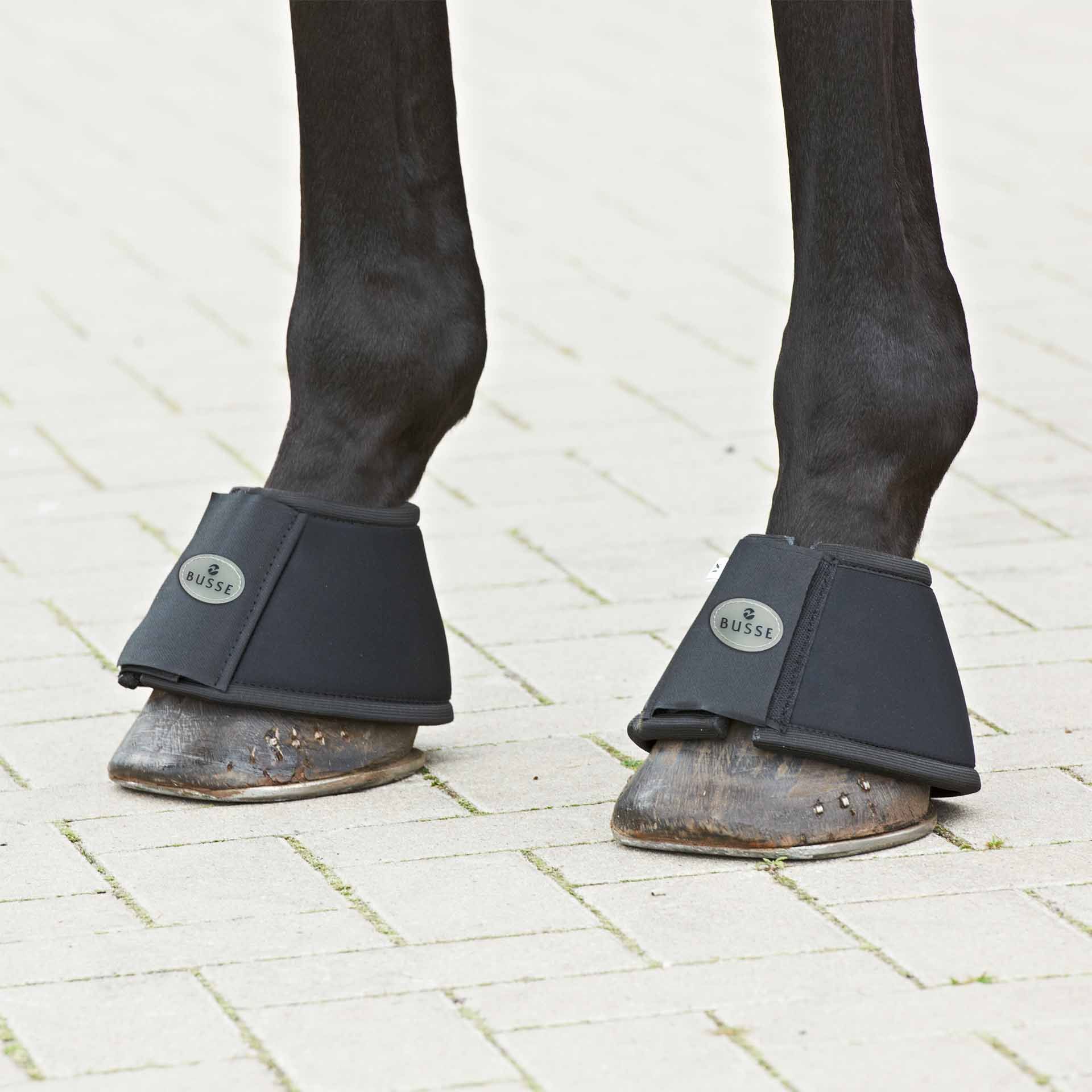 BUSSE Hufglocken SOFT, Pferde-Hufschutz mit Klettverschluss, XL schwarz