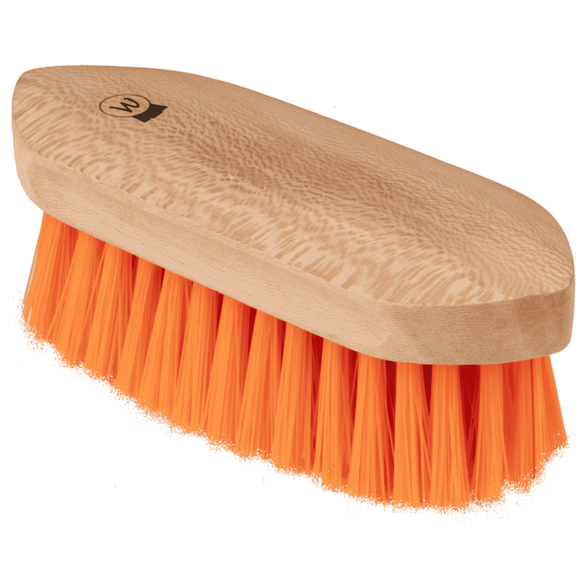 Waldhausen Spazzola Criniera Colorcare, arancione, Cura Coda, vista frontale, logo
