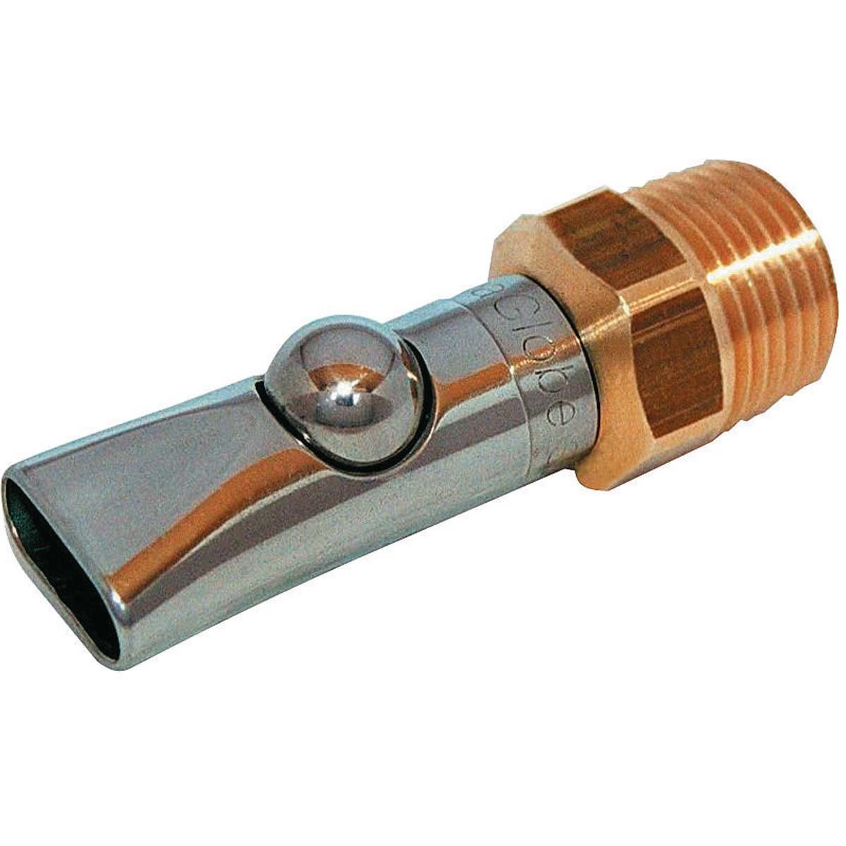 Kerbl Suzetă cu bilă AquaGlobe, inox cu filet de alamă, presiune înaltă