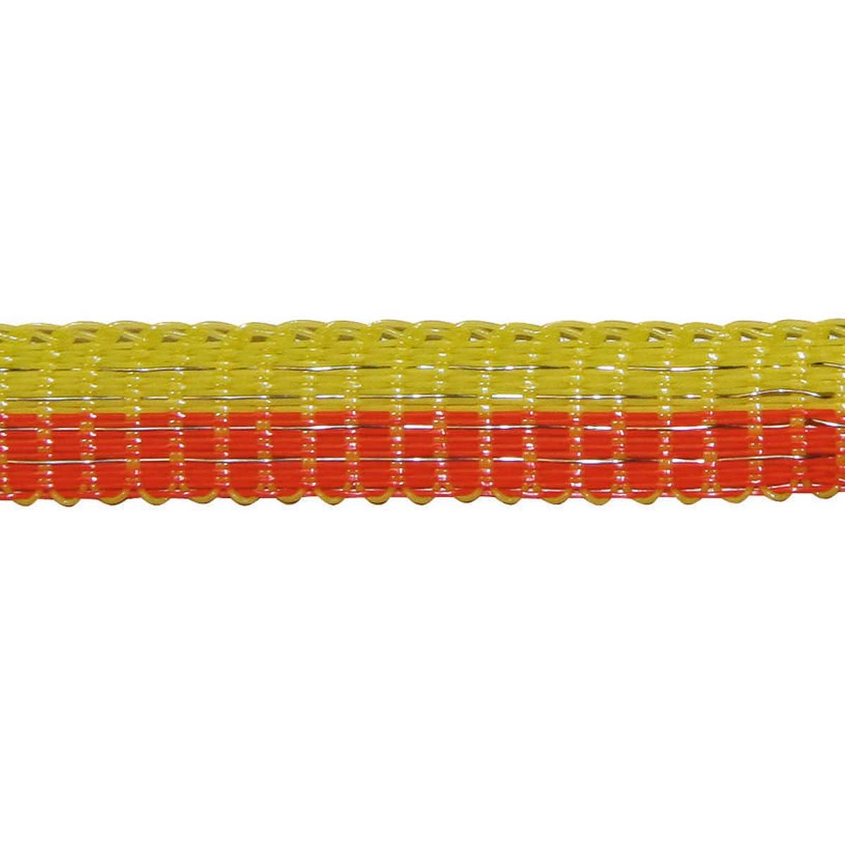 Agrarzone Weidezaunband Basic 10mm, 4x0.16 Niro, gelb-orange 1000 m x 10 mm