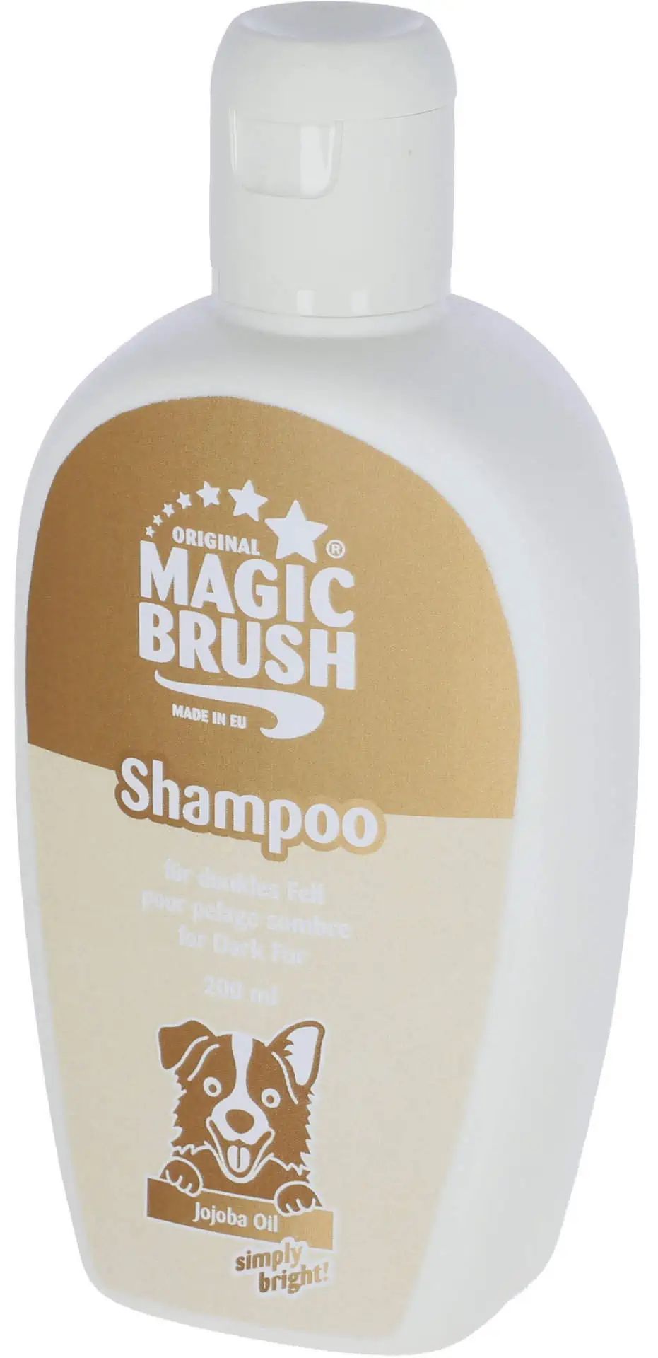 MagicBrush Shampoo per cani pelo scuro con olio di jojoba, 200 ml