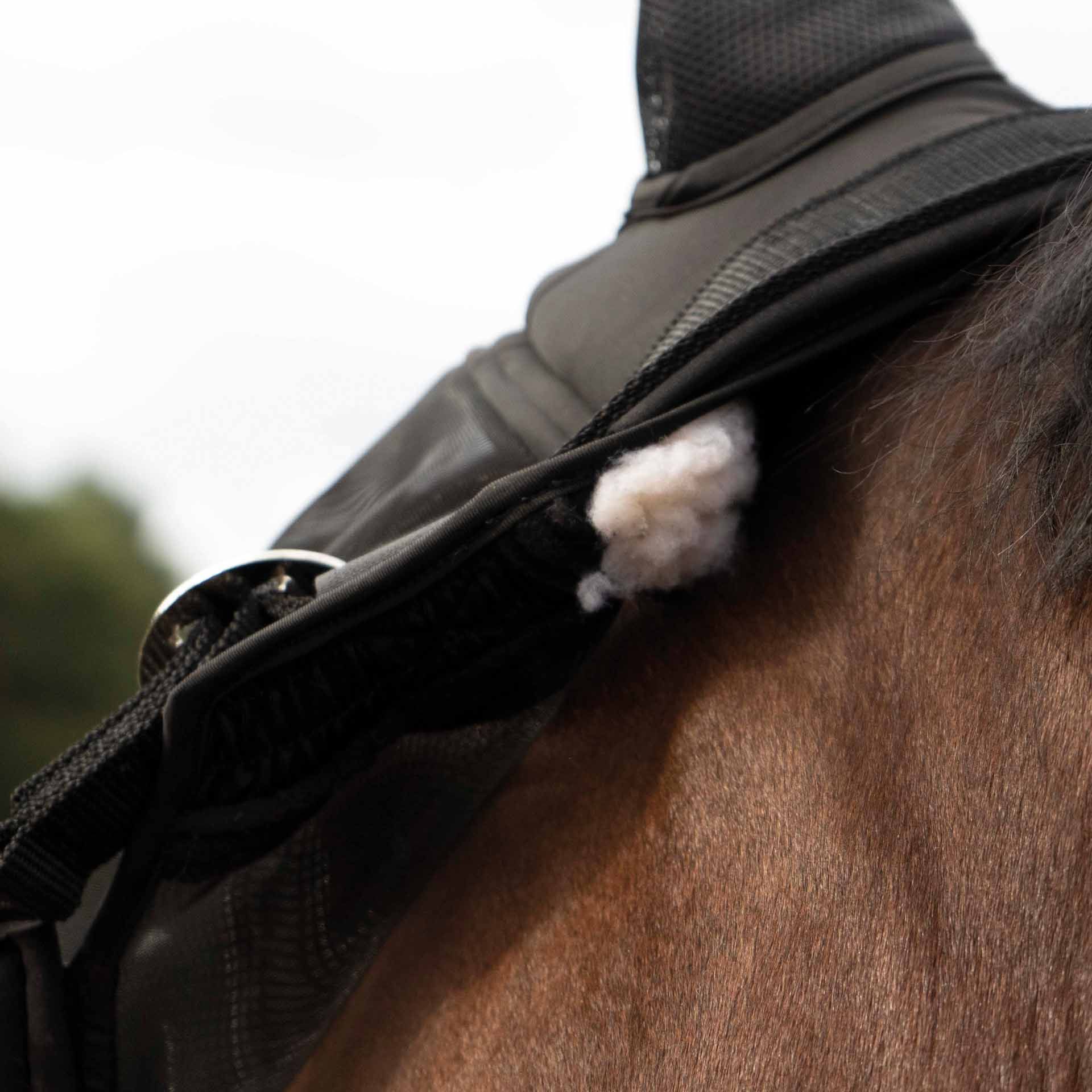 Licol anti-mouches BUSSE FAST, protection yeux et oreilles, détail