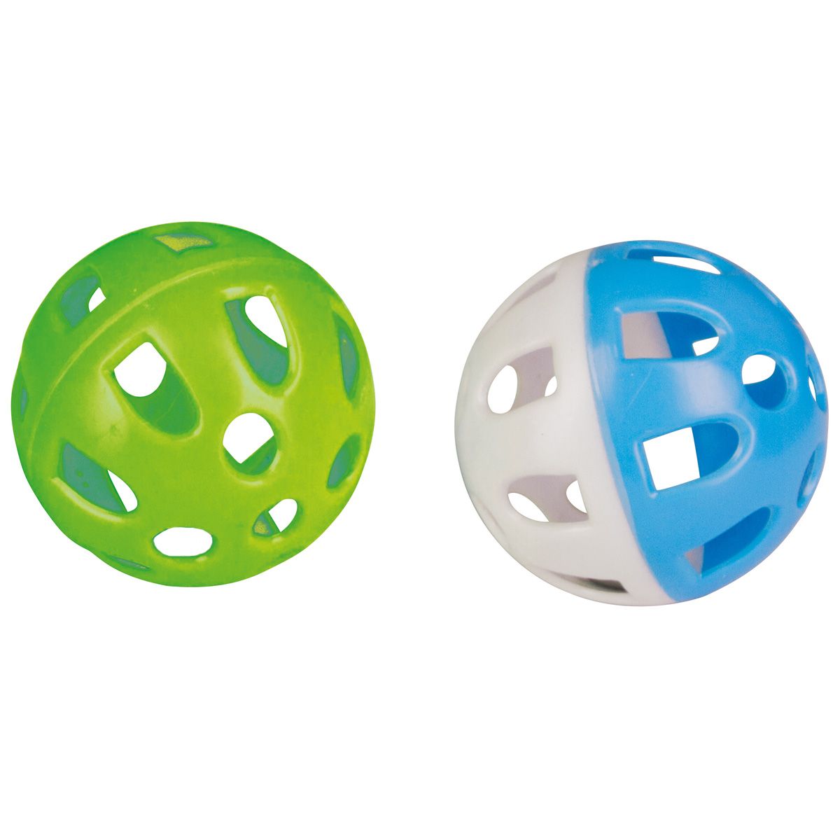 Kerbl Jouet pour chat Balle en plastique avec clochette, 2 pcs, kit