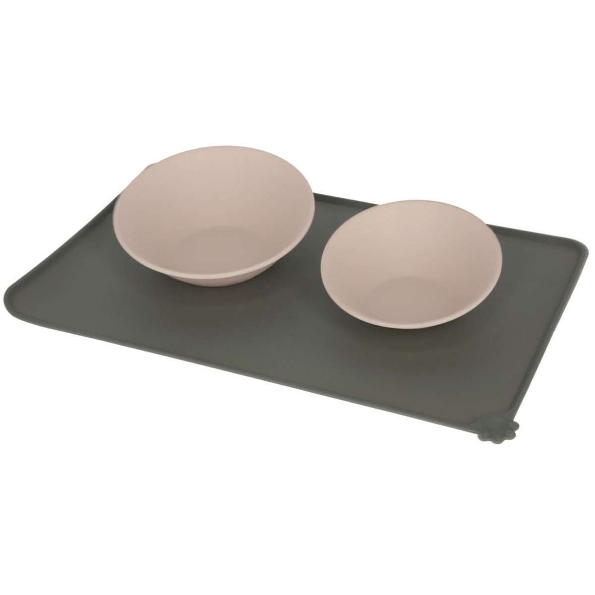 Covoraș pentru bol Kerbl din silicon cu margine, 47 x 29 cm, exemplu de utilizare