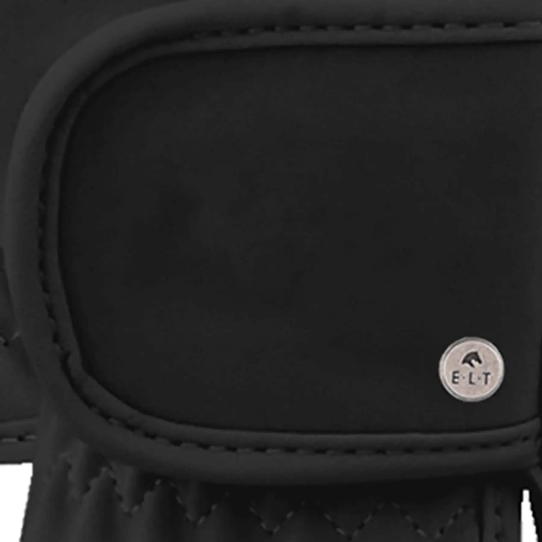 Gant d'équitation ELT Le Polyvalent, aspect daim, fermeture scratch, noir, S