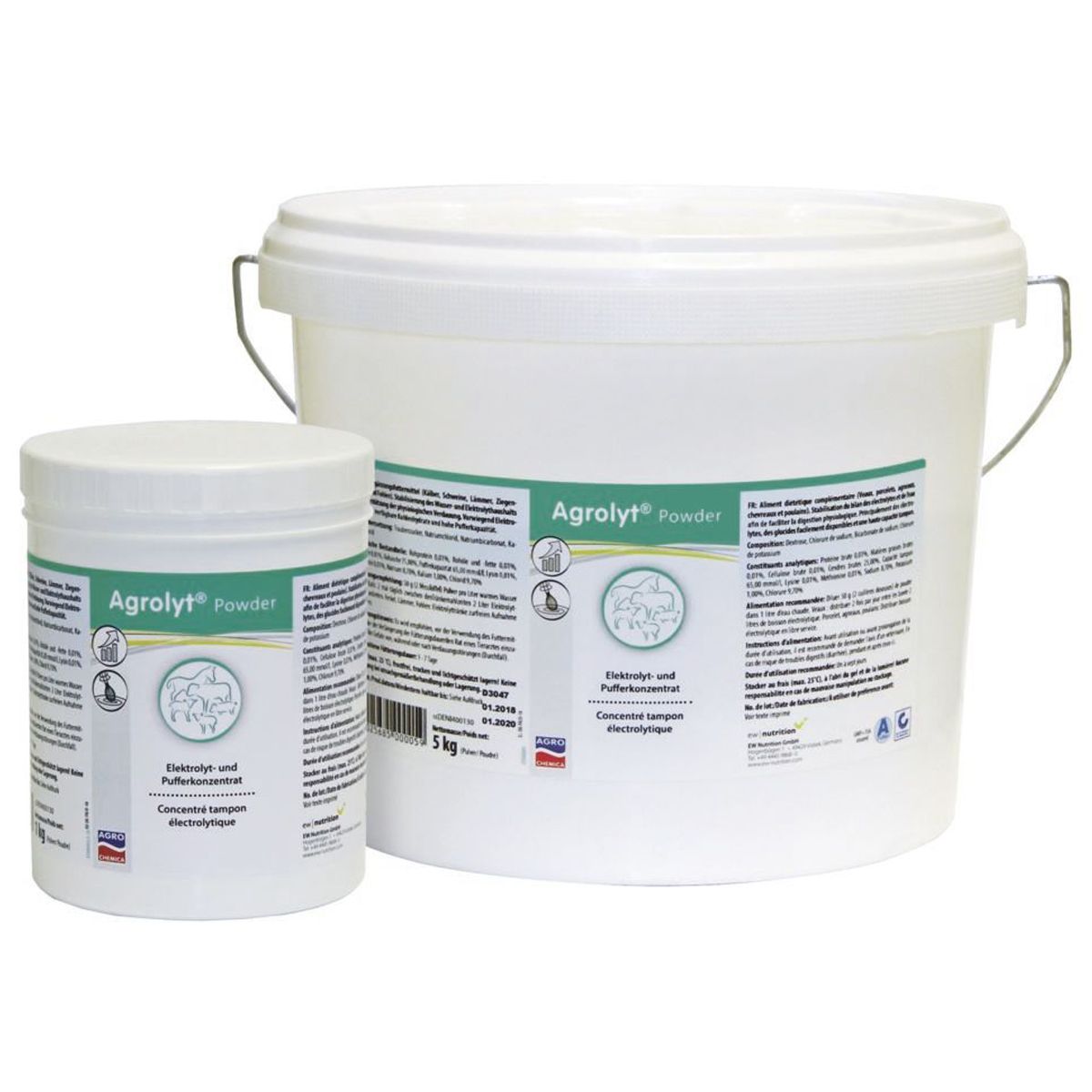 Agrochemica Agrolyt Powder elektrolit por borjaknak és malacoknak, 5 kg