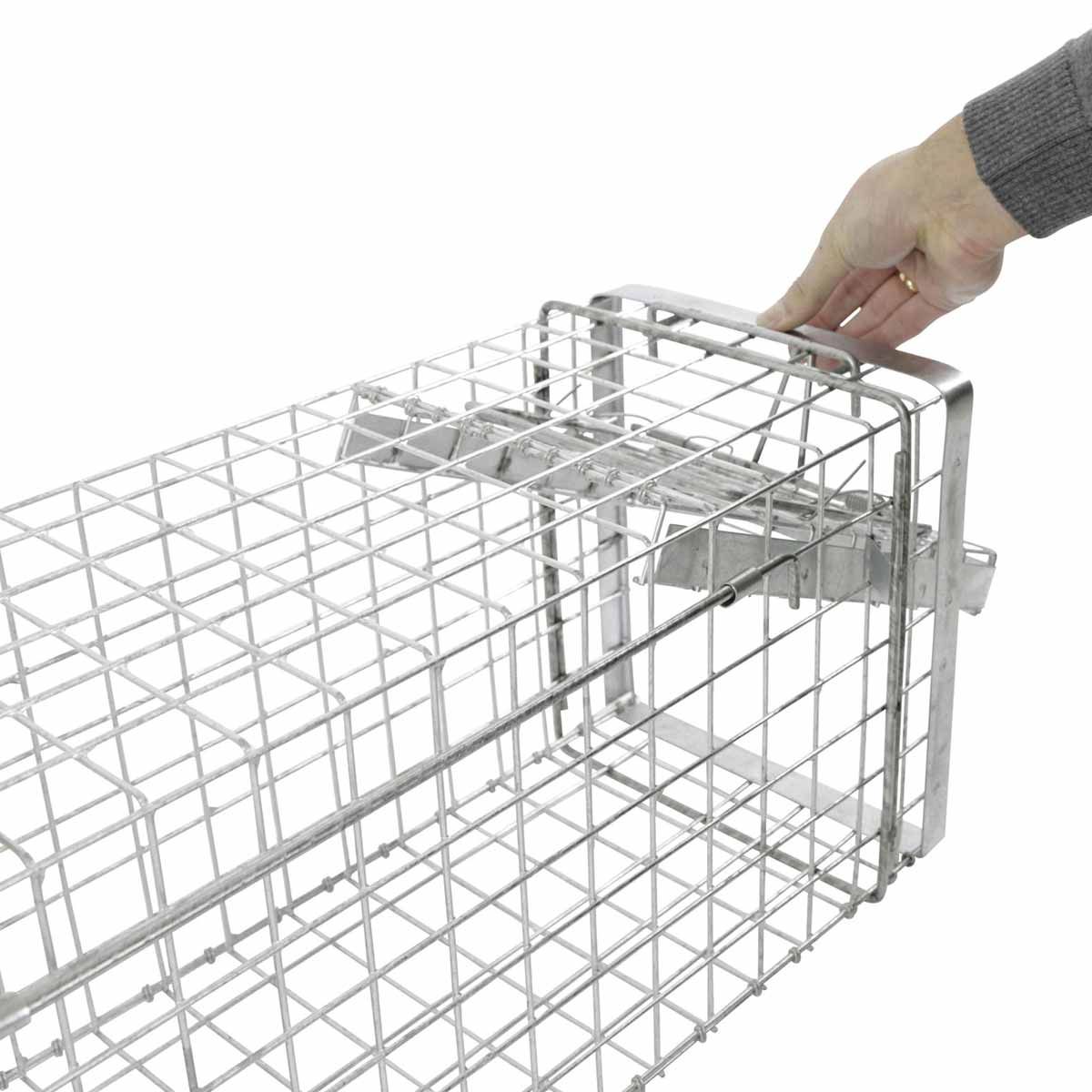 Kerbl Alive Predator Super dobozcsapda, élő csapda horganyzott fémből, 105 x 26 x 30 cm